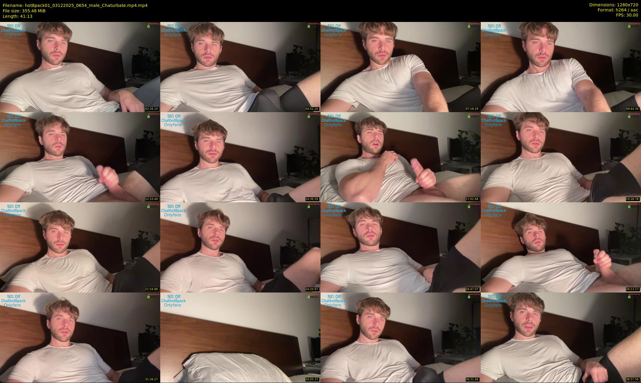 hot8pack01 — 42 minute Chaturbate male cam show recording, 720p, Dec 3, 2025
