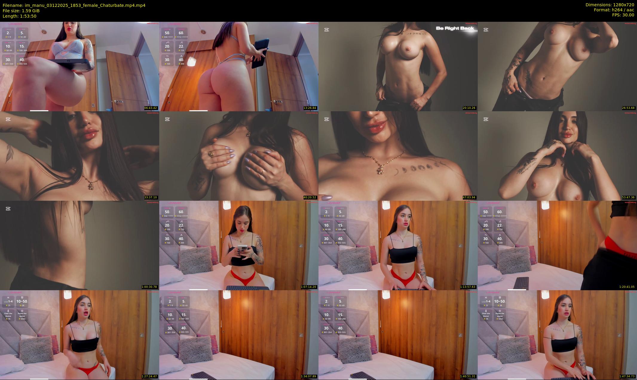 im_manu — 114 minute Chaturbate female cam show recording, 720p, Dec 3, 2025