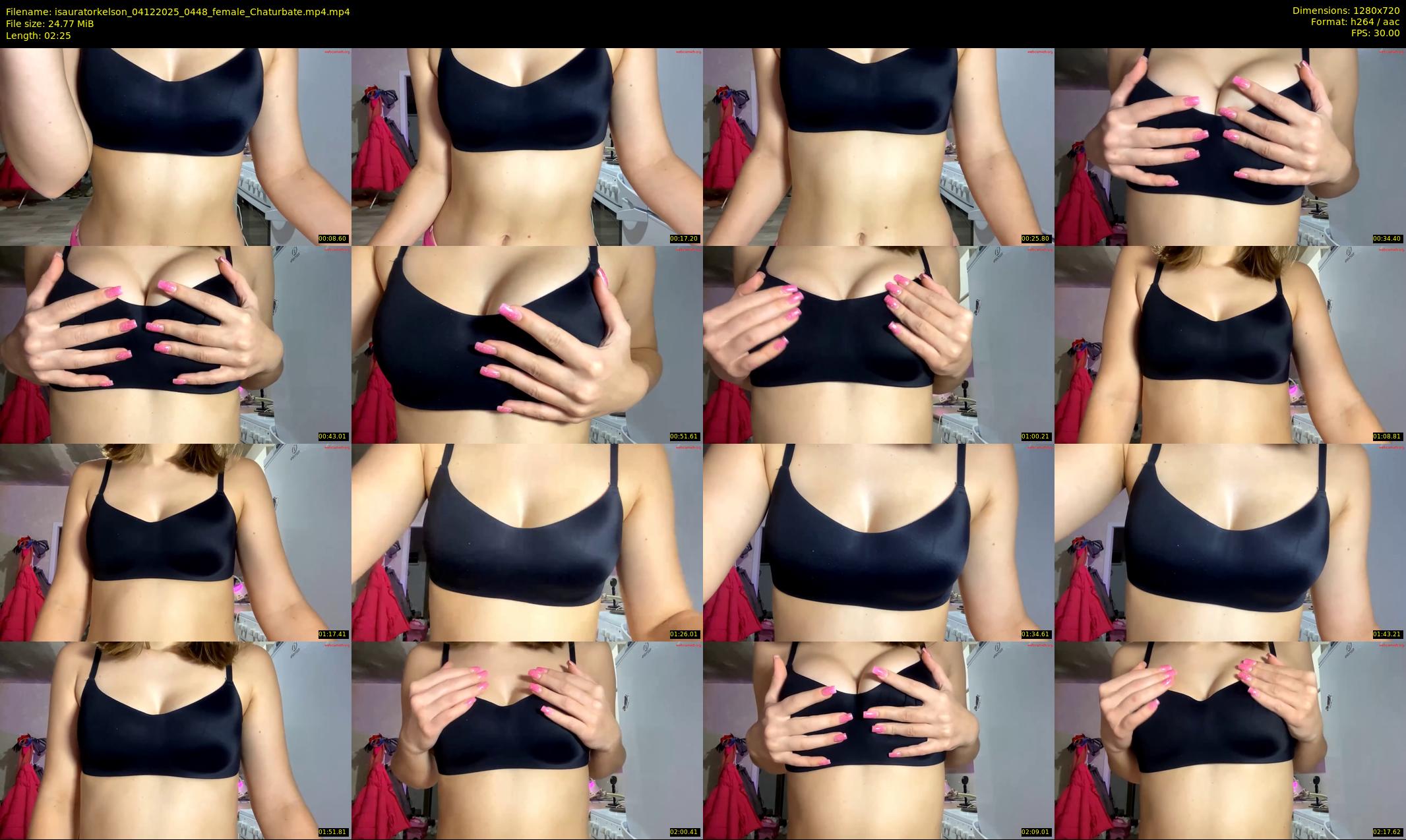 isauratorkelson — 3 minute Chaturbate female cam show recording, 720p, Dec 4, 2025
