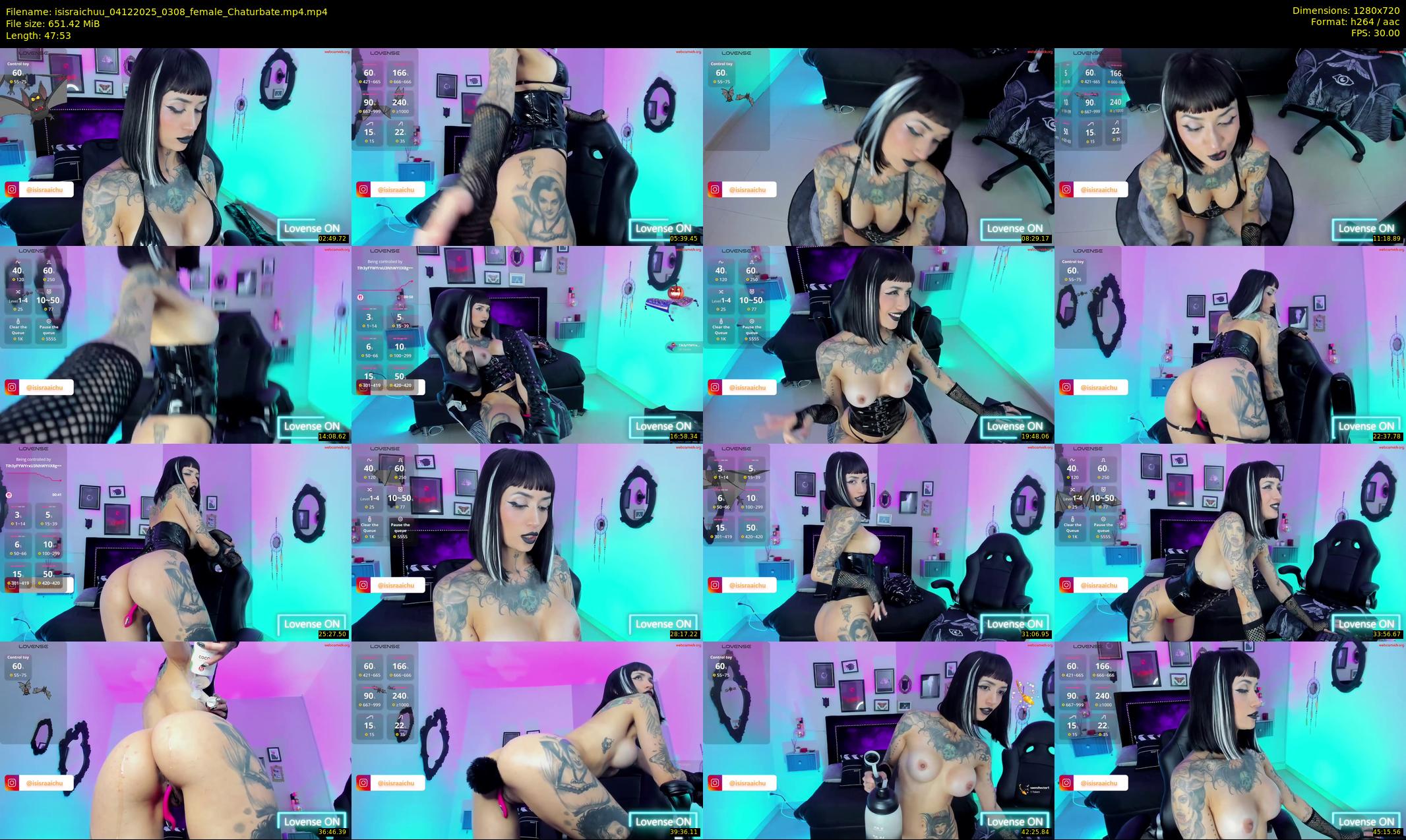 isisraichuu — 48 minute Chaturbate female cam show recording, 720p, Dec 4, 2025