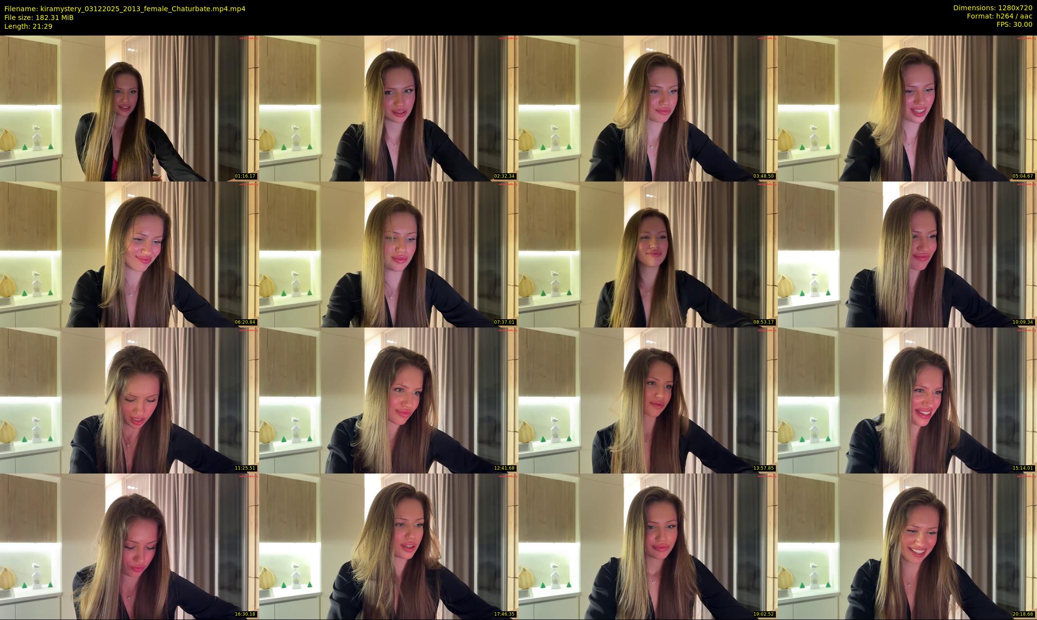 kiramystery — 22 minute Chaturbate female cam show recording, 720p, Dec 3, 2025