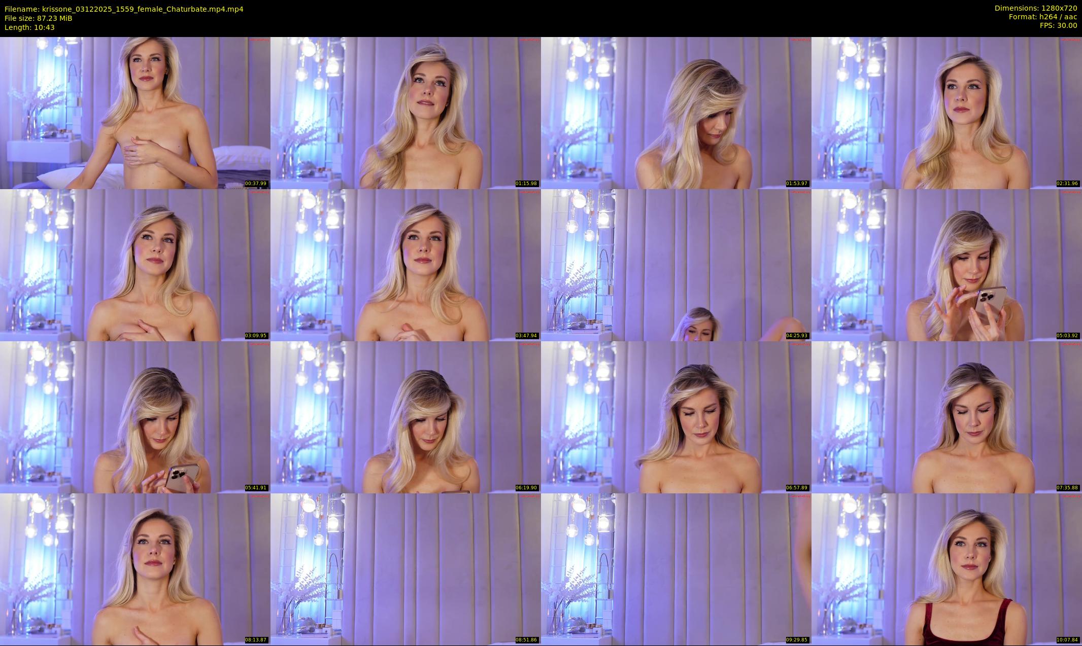 krissone — 11 minute Chaturbate female cam show recording, 720p, Dec 3, 2025