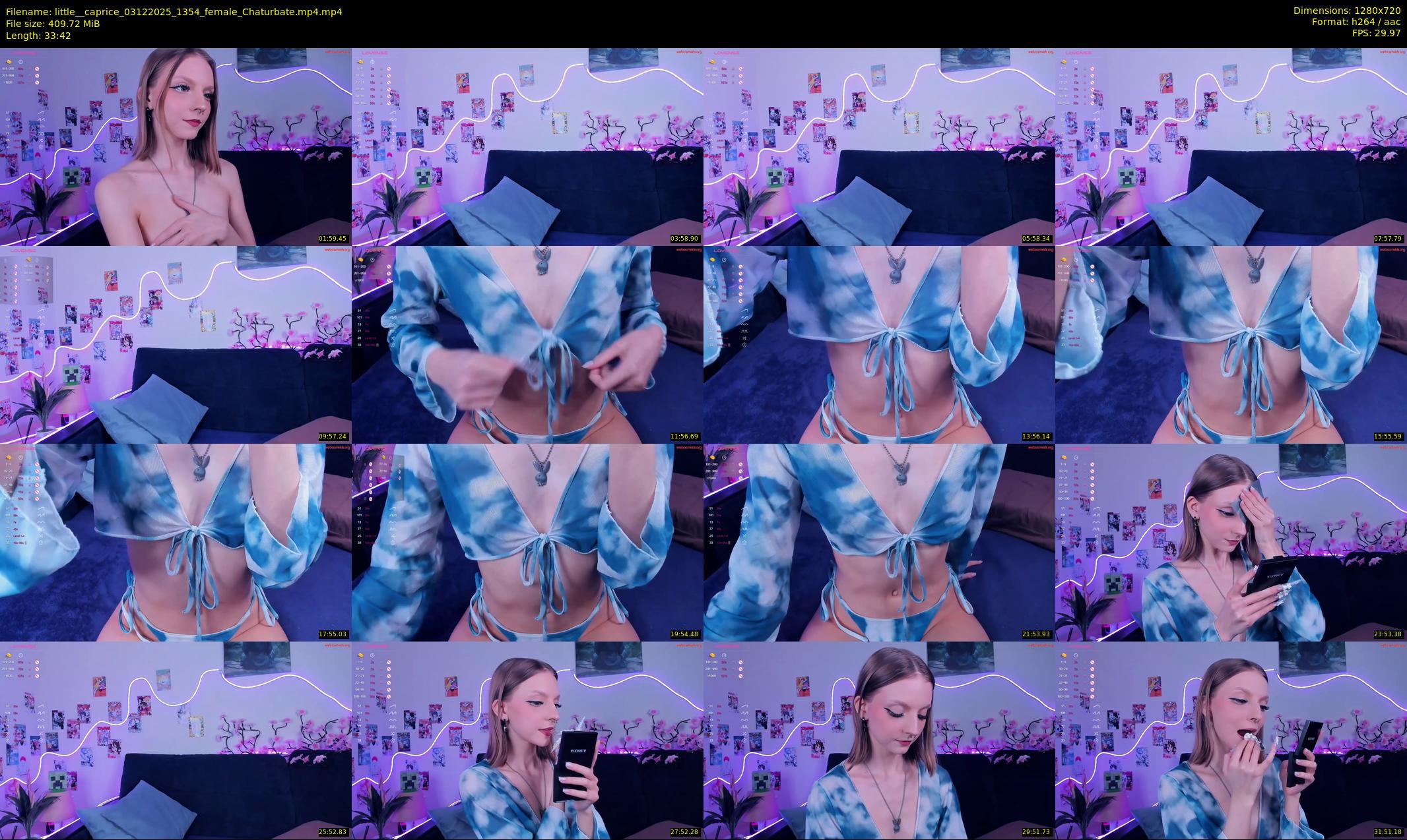little__caprice — 34 minute Chaturbate female cam show recording, 720p, Dec 3, 2025