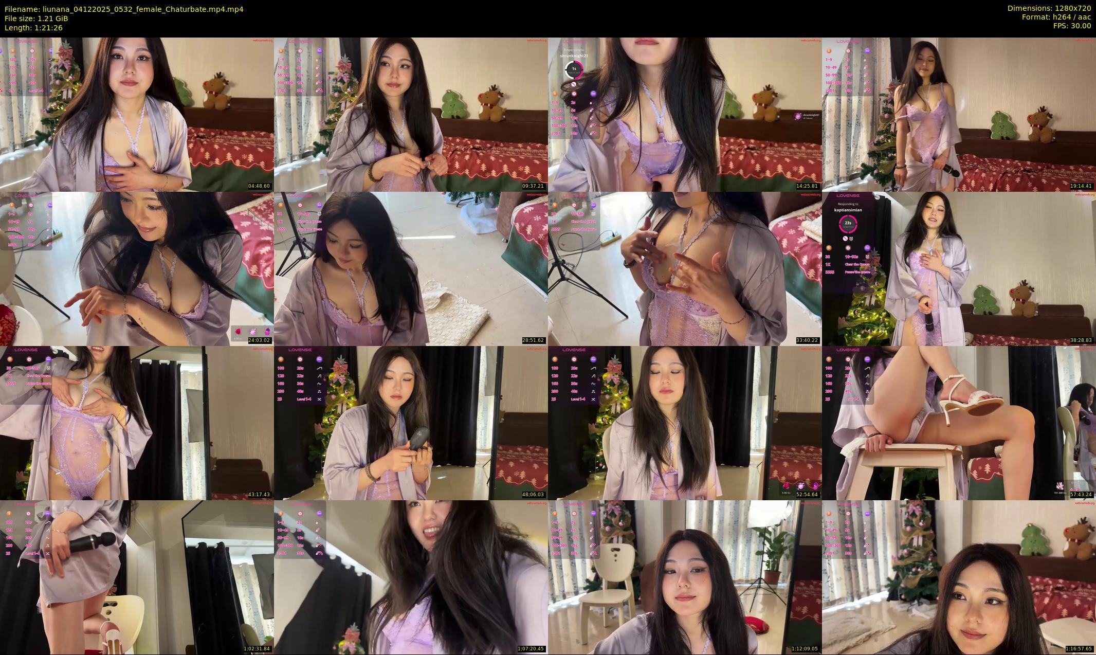 liunana — 82 minute Chaturbate female cam show recording, 720p, Dec 4, 2025