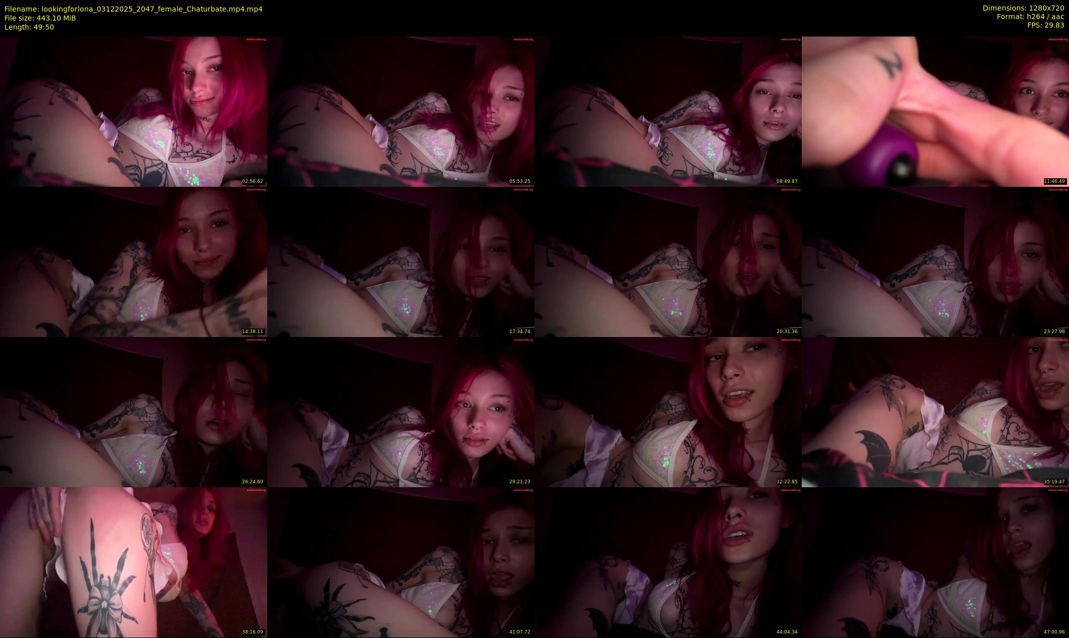 lookingforlona — 50 minute Chaturbate female cam show recording, 720p, Dec 3, 2025