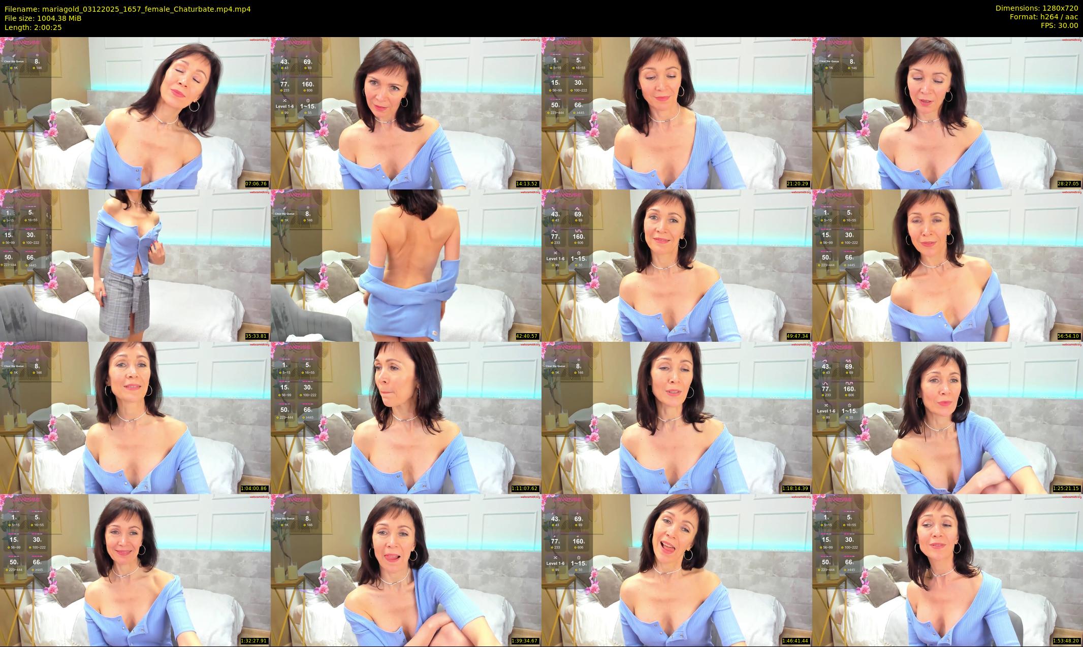 mariagold — 121 minute Chaturbate female cam show recording, 720p, Dec 3, 2025