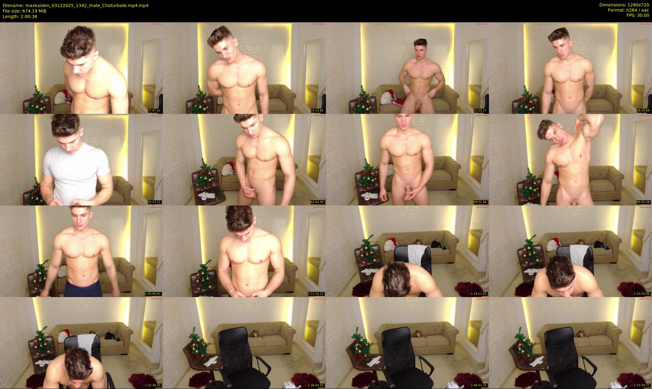 maxkaiden — 121 minute Chaturbate male cam show recording, 720p, Dec 3, 2025