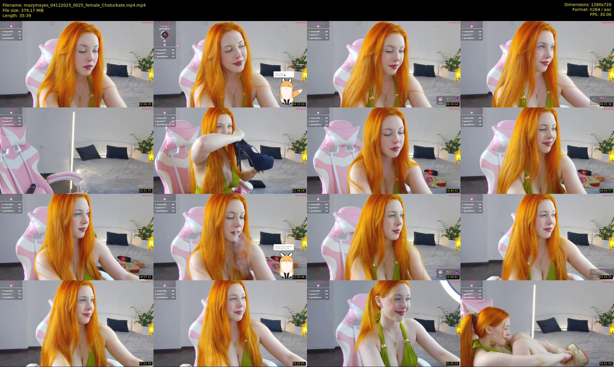 mazymayes — 36 minute Chaturbate female cam show recording, 720p, Dec 4, 2025
