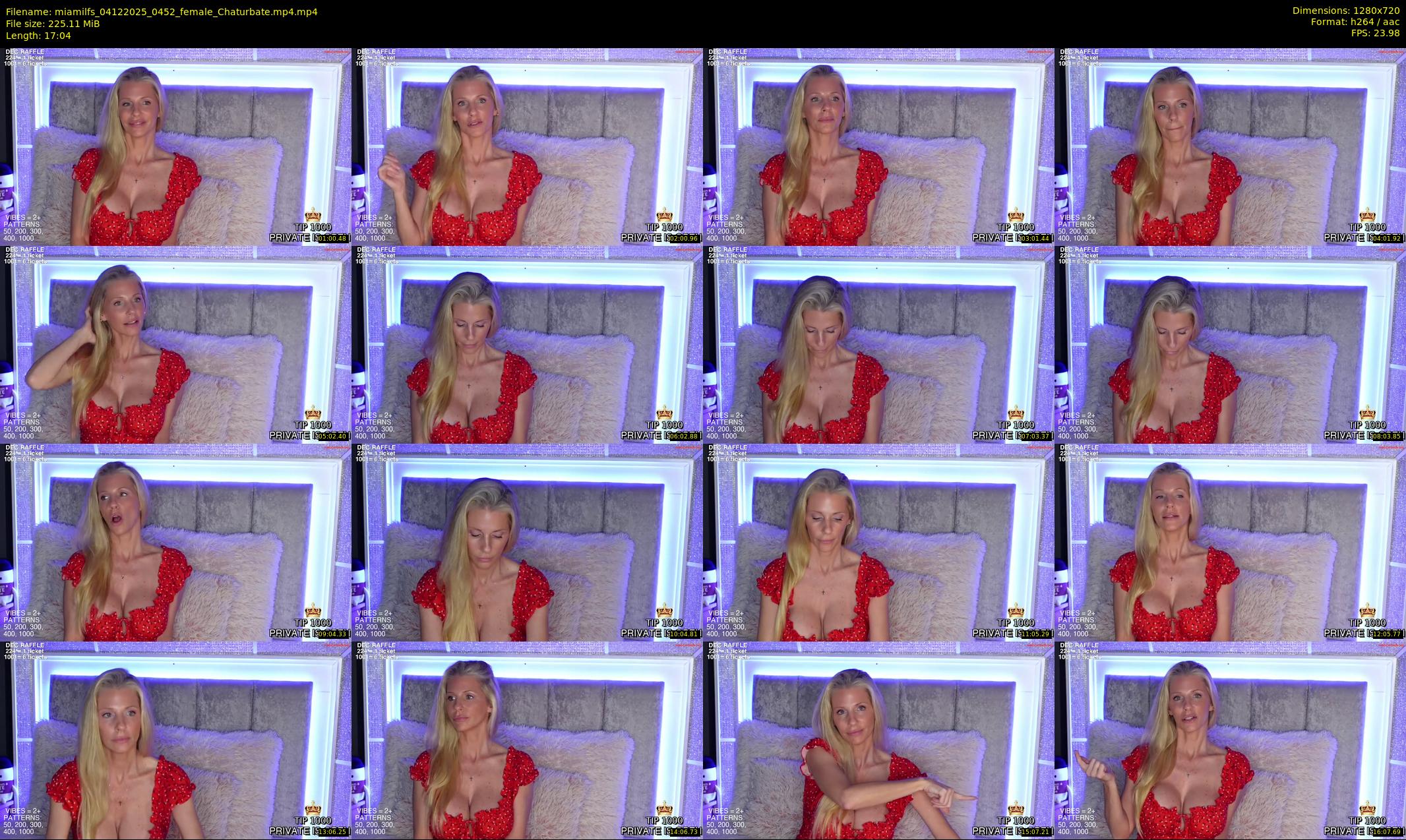 miamilfs — 18 minute Chaturbate female cam show recording, 720p, Dec 4, 2025