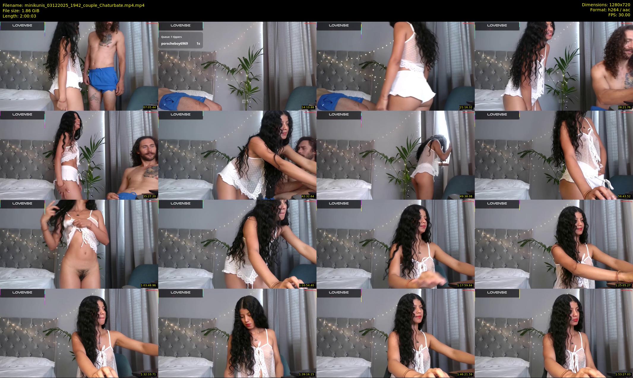 minikunis — 121 minute Chaturbate couple cam show recording, 720p, Dec 3, 2025