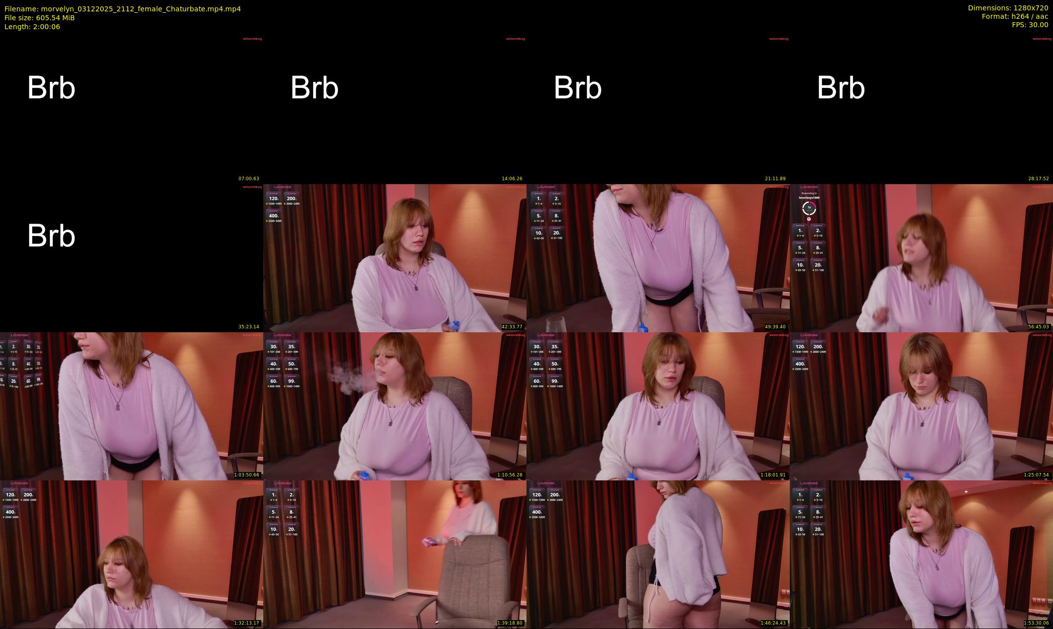 morvelyn — 121 minute Chaturbate female cam show recording, 720p, Dec 3, 2025