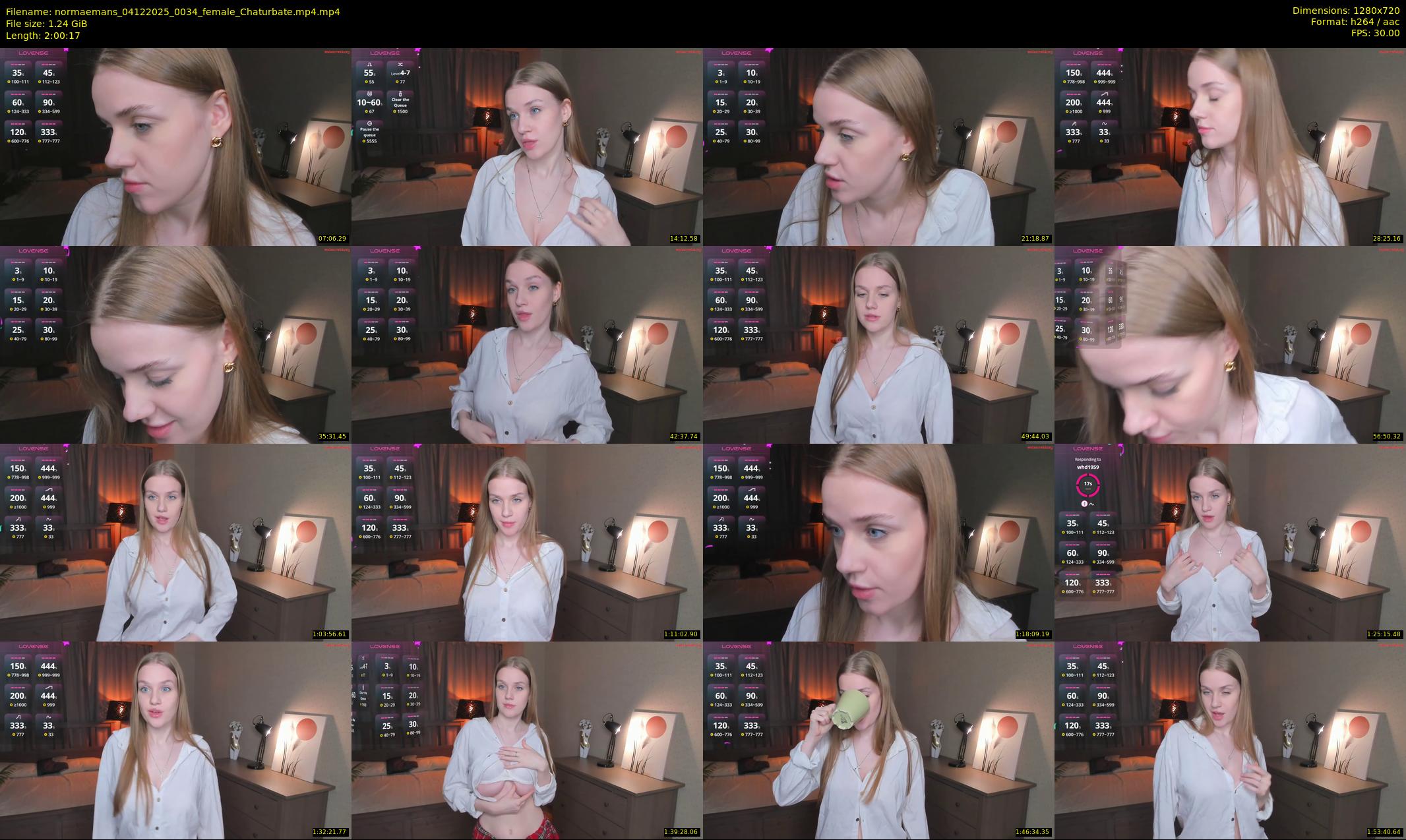 normaemans — 121 minute Chaturbate female cam show recording, 720p, Dec 4, 2025