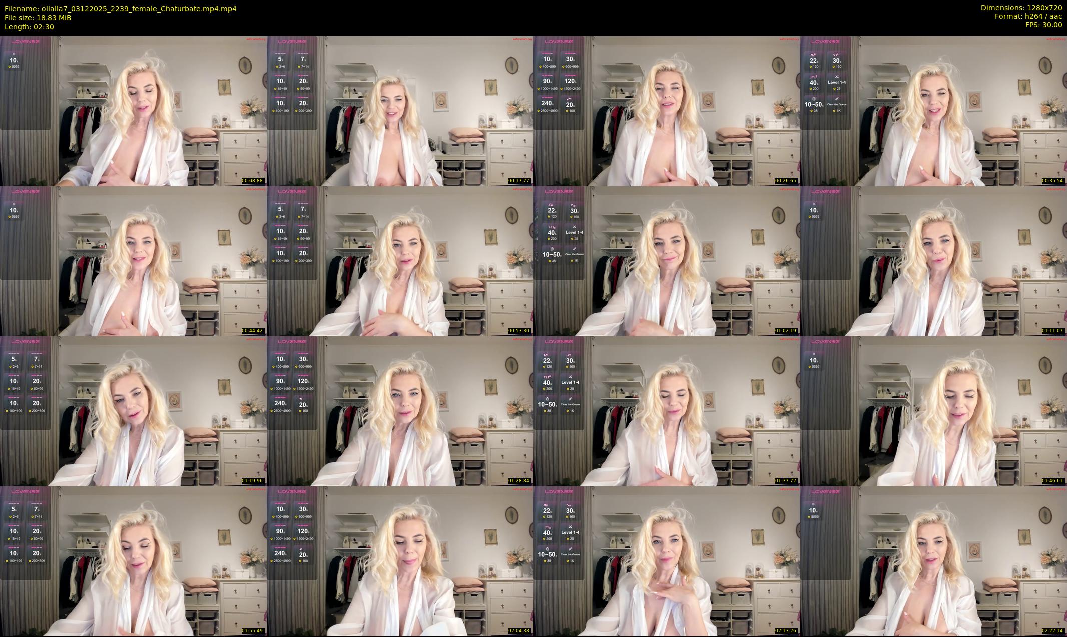 ollalla7 — 3 minute Chaturbate female cam show recording, 720p, Dec 3, 2025