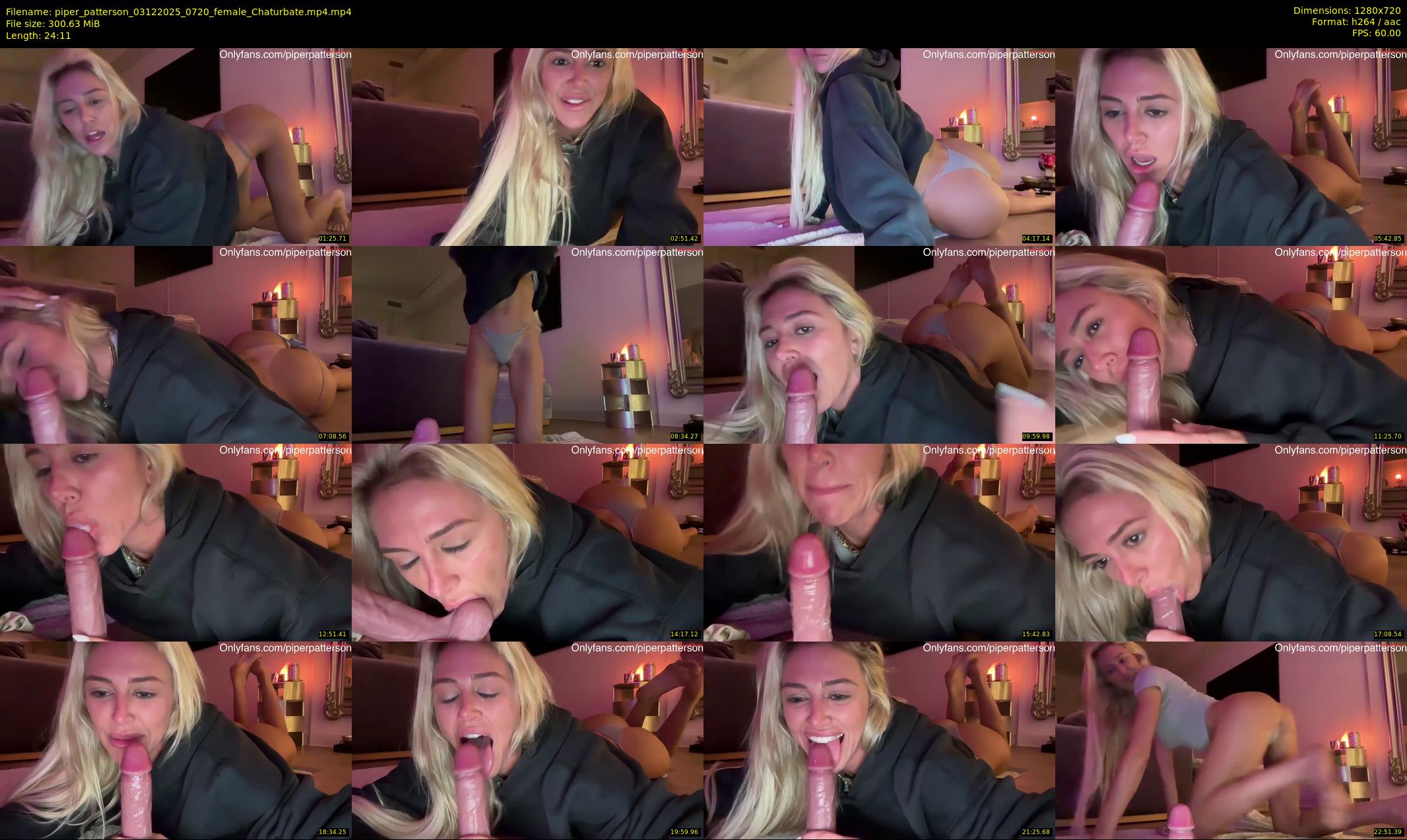 piper_patterson — 25 minute Chaturbate female cam show recording, 720p, Dec 3, 2025
