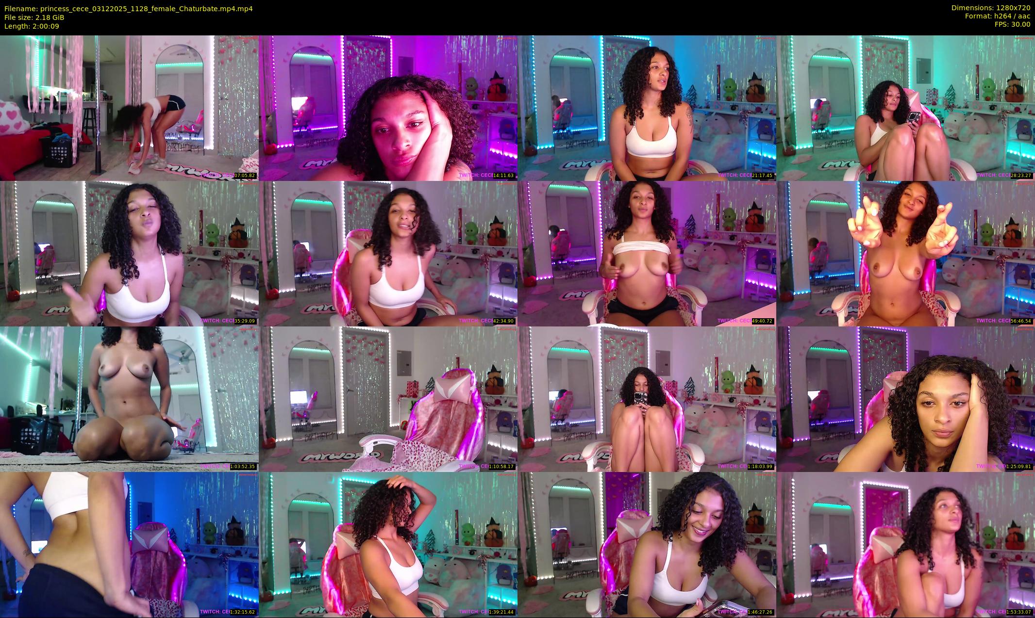 princess_cece — 121 minute Chaturbate female cam show recording, 720p, Dec 3, 2025