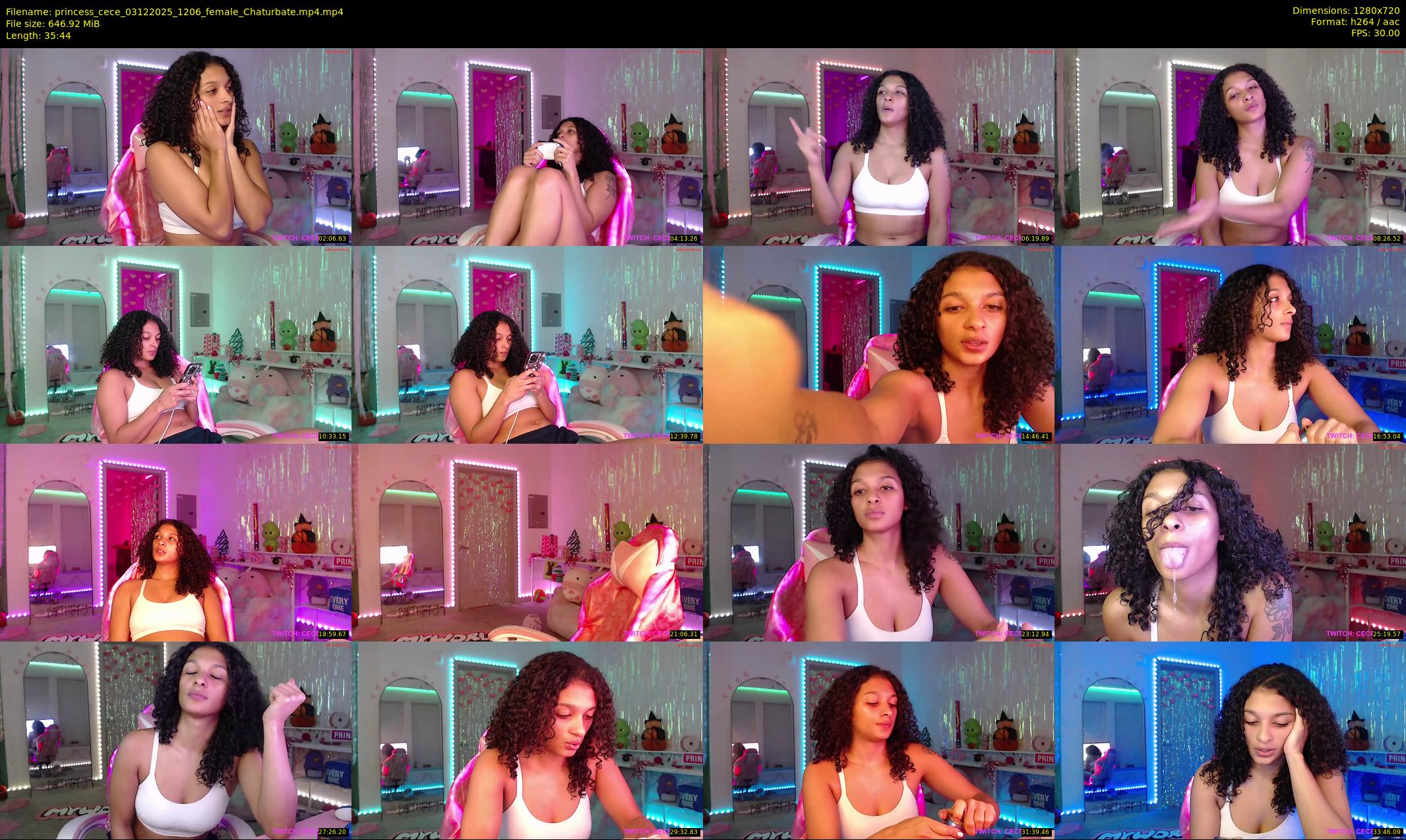 princess_cece — 36 minute Chaturbate female cam show recording, 720p, Dec 3, 2025