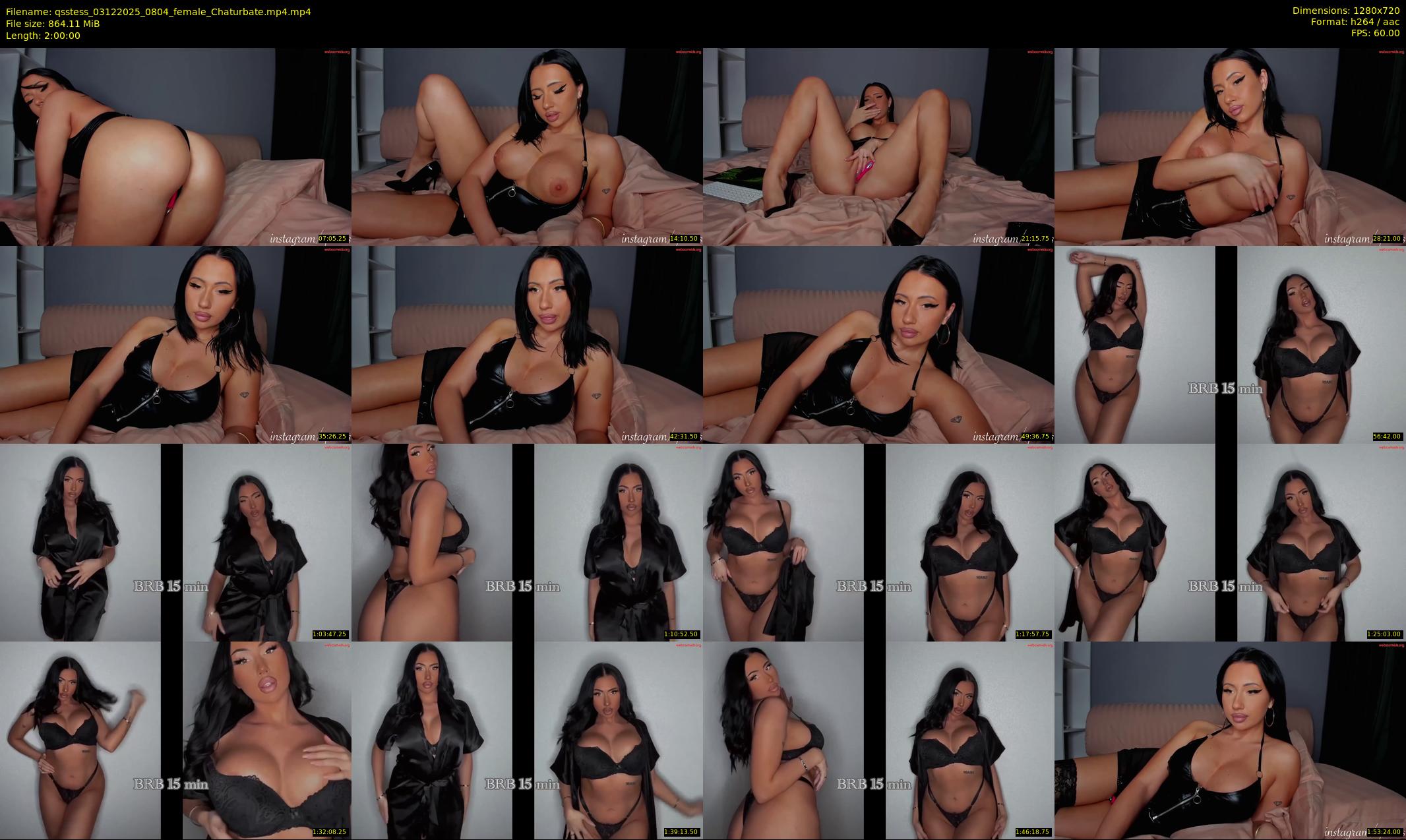qsstess — 120 minute Chaturbate female cam show recording, 720p, Dec 3, 2025
