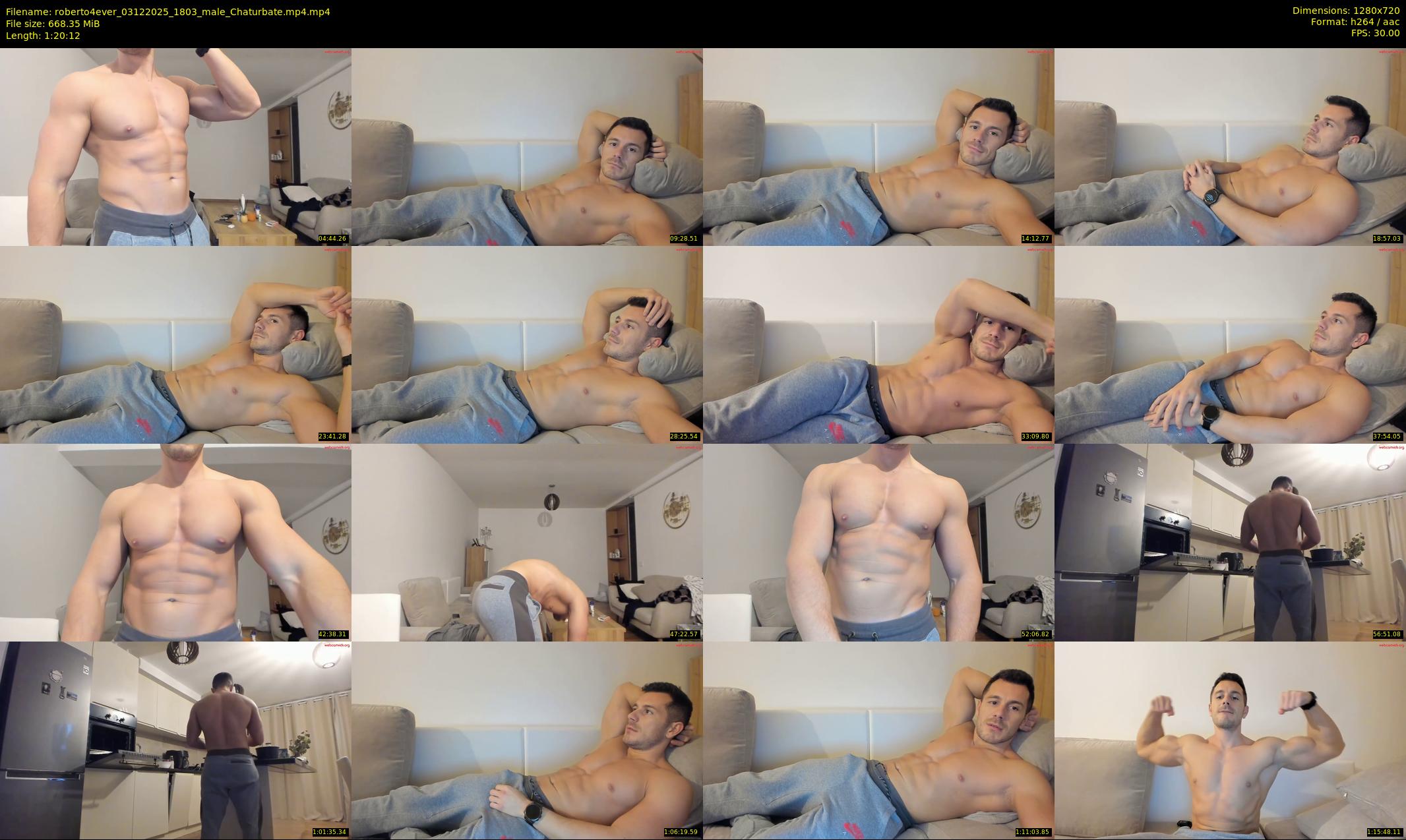 roberto4ever — 81 minute Chaturbate male cam show recording, 720p, Dec 3, 2025