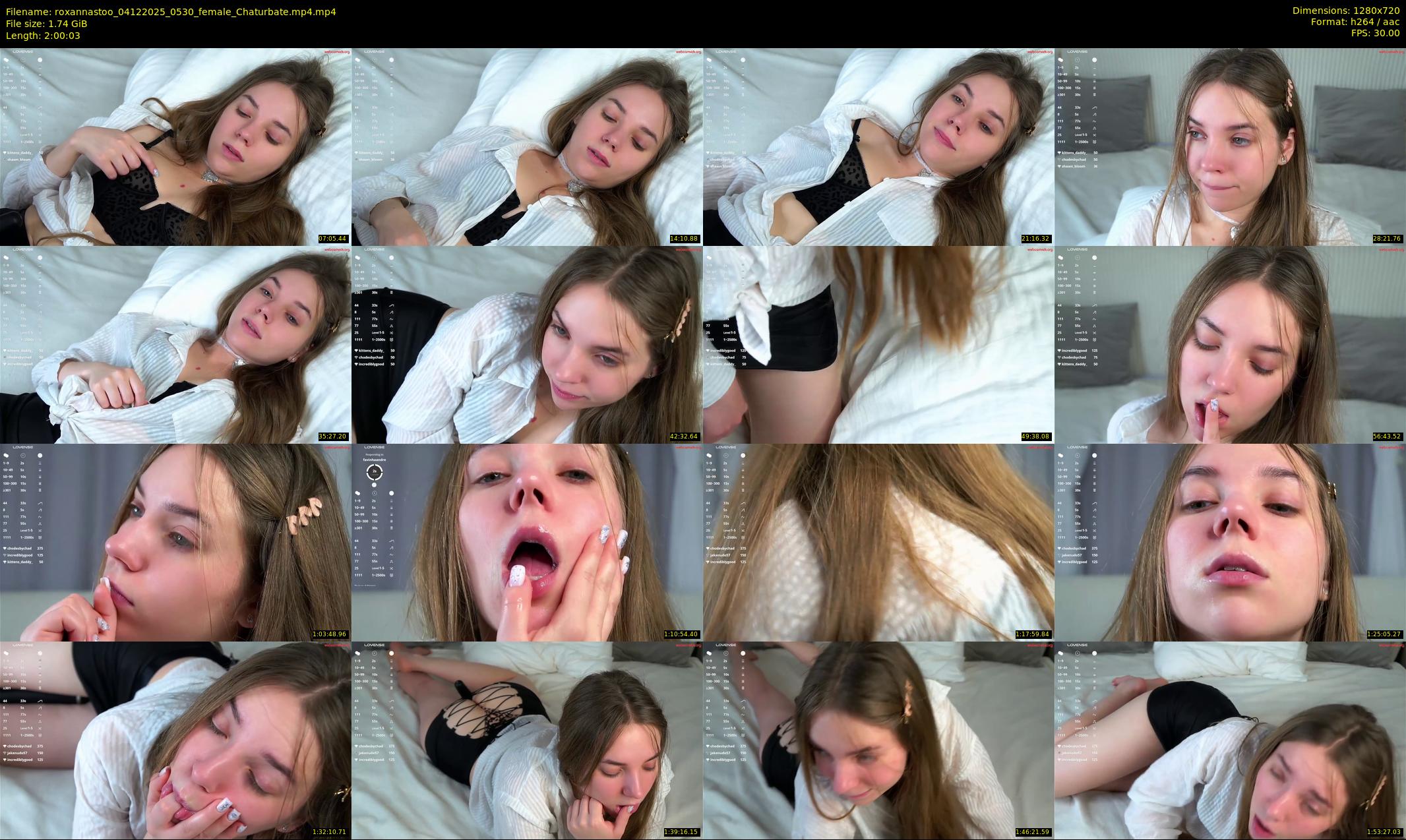roxannastoo — 121 minute Chaturbate female cam show recording, 720p, Dec 4, 2025