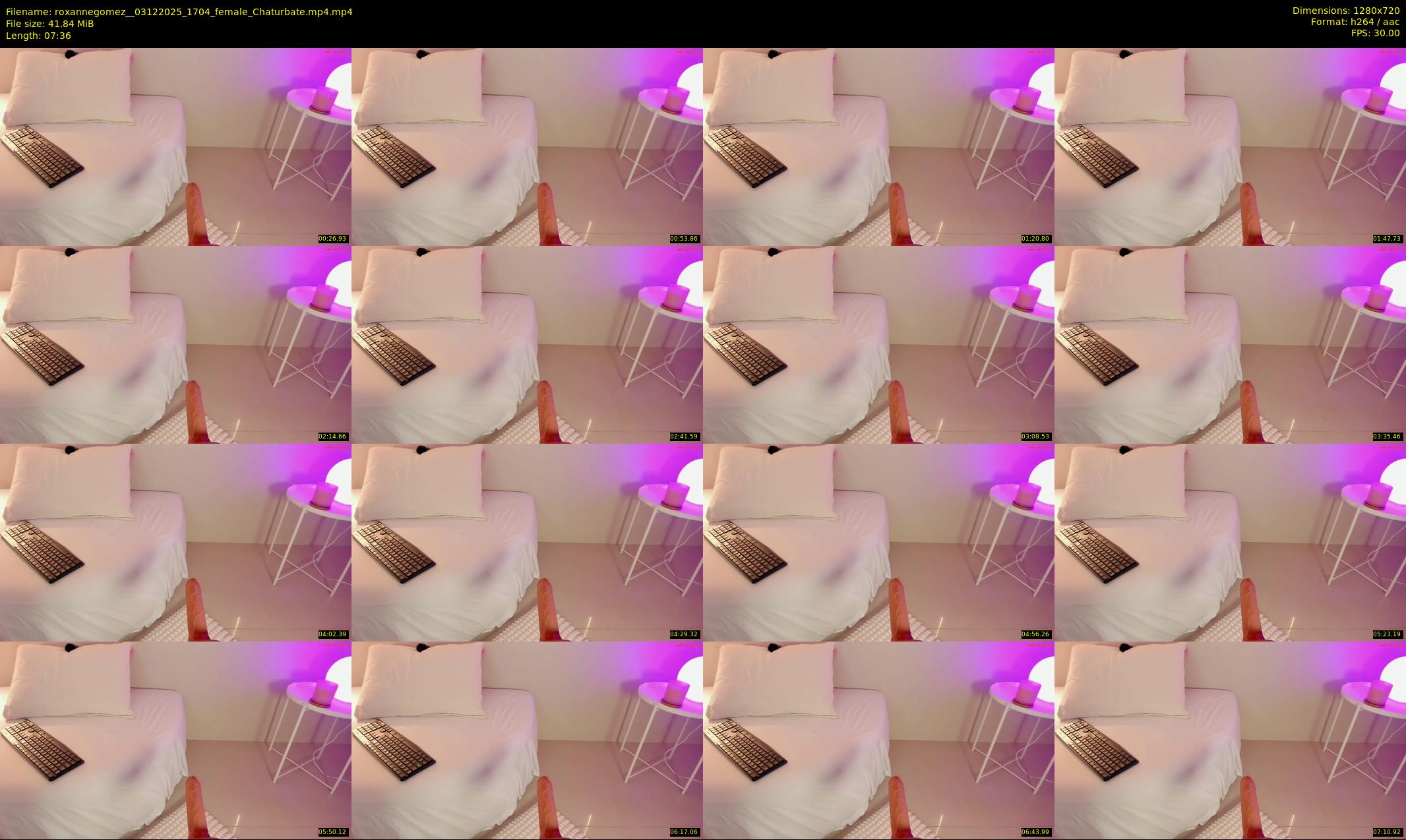 roxannegomez_ — 8 minute Chaturbate female cam show recording, 720p, Dec 3, 2025