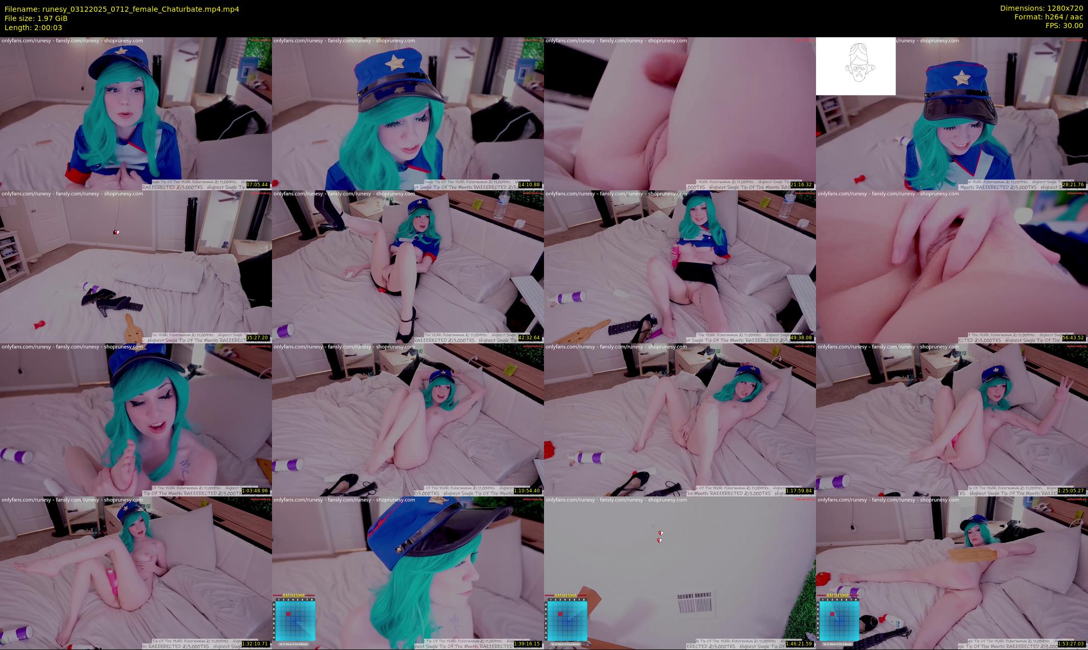 runesy — 121 minute Chaturbate female cam show recording, 720p, Dec 3, 2025