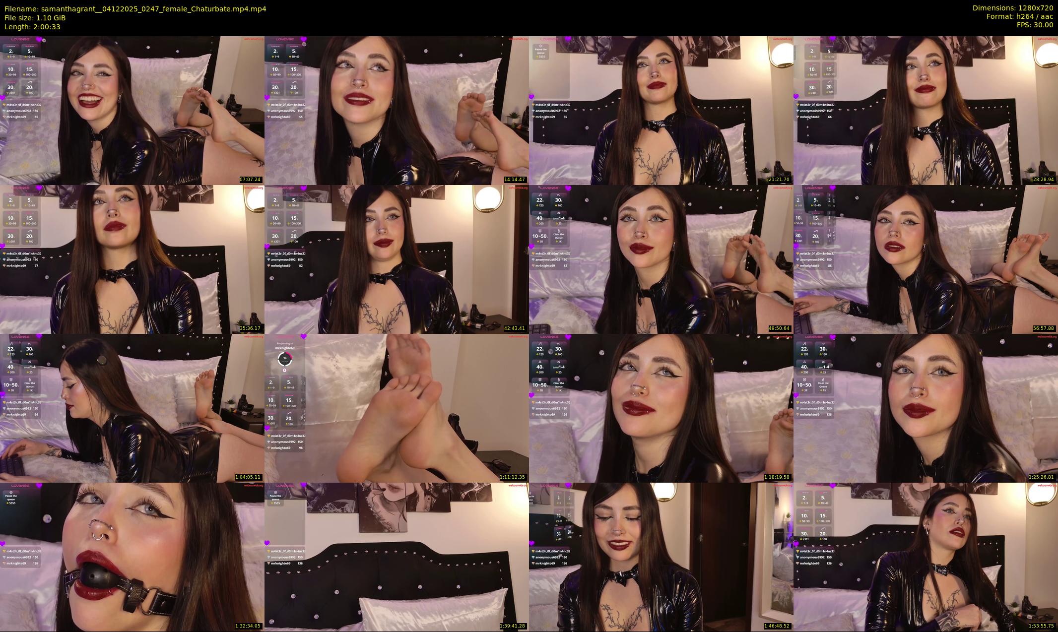 samanthagrant_ — 121 minute Chaturbate female cam show recording, 720p, Dec 4, 2025