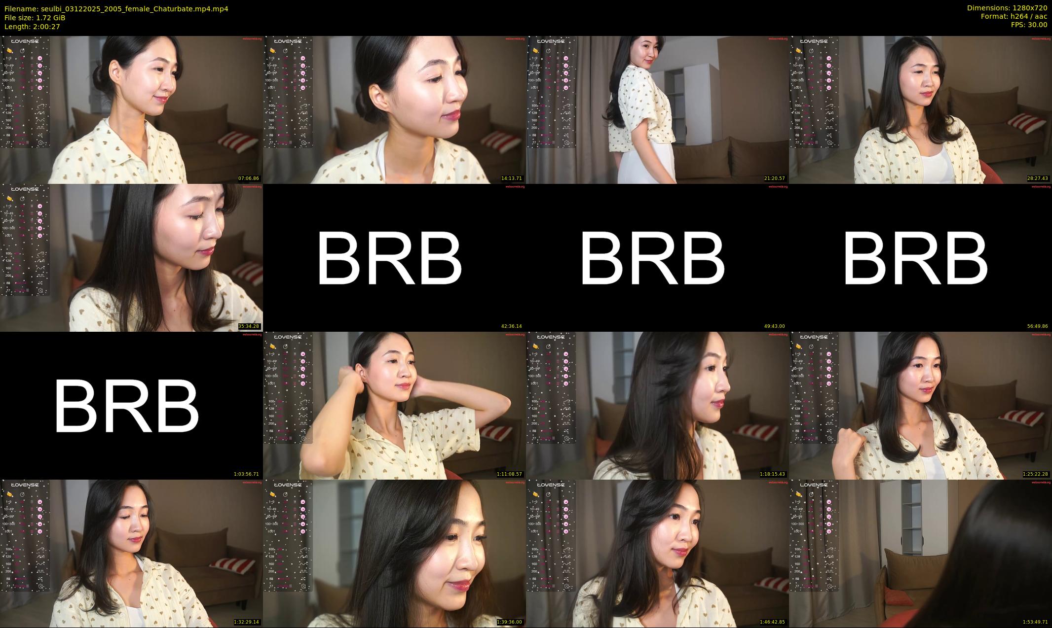seulbi — 121 minute Chaturbate female cam show recording, 720p, Dec 3, 2025