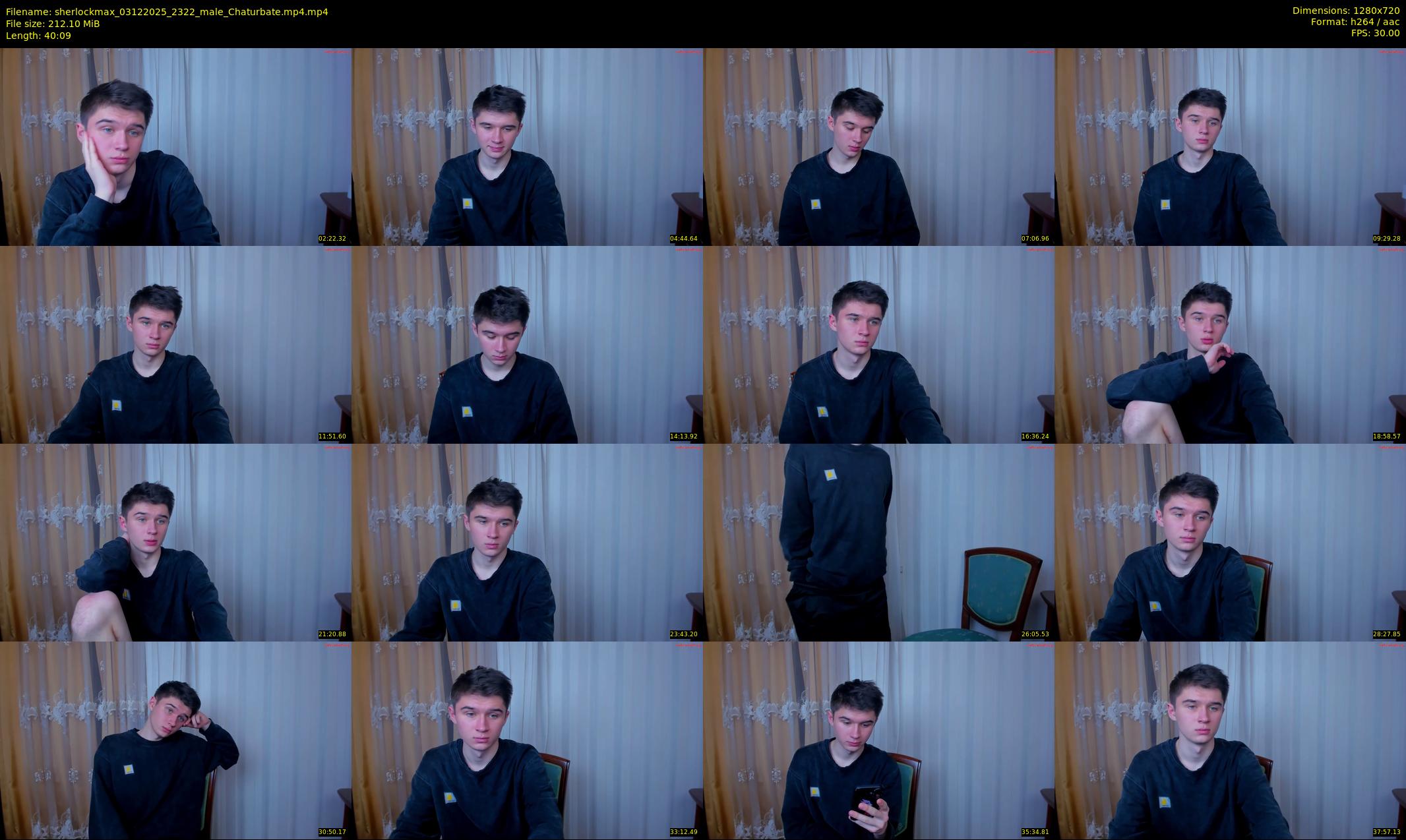sherlockmax — 41 minute Chaturbate male cam show recording, 720p, Dec 3, 2025