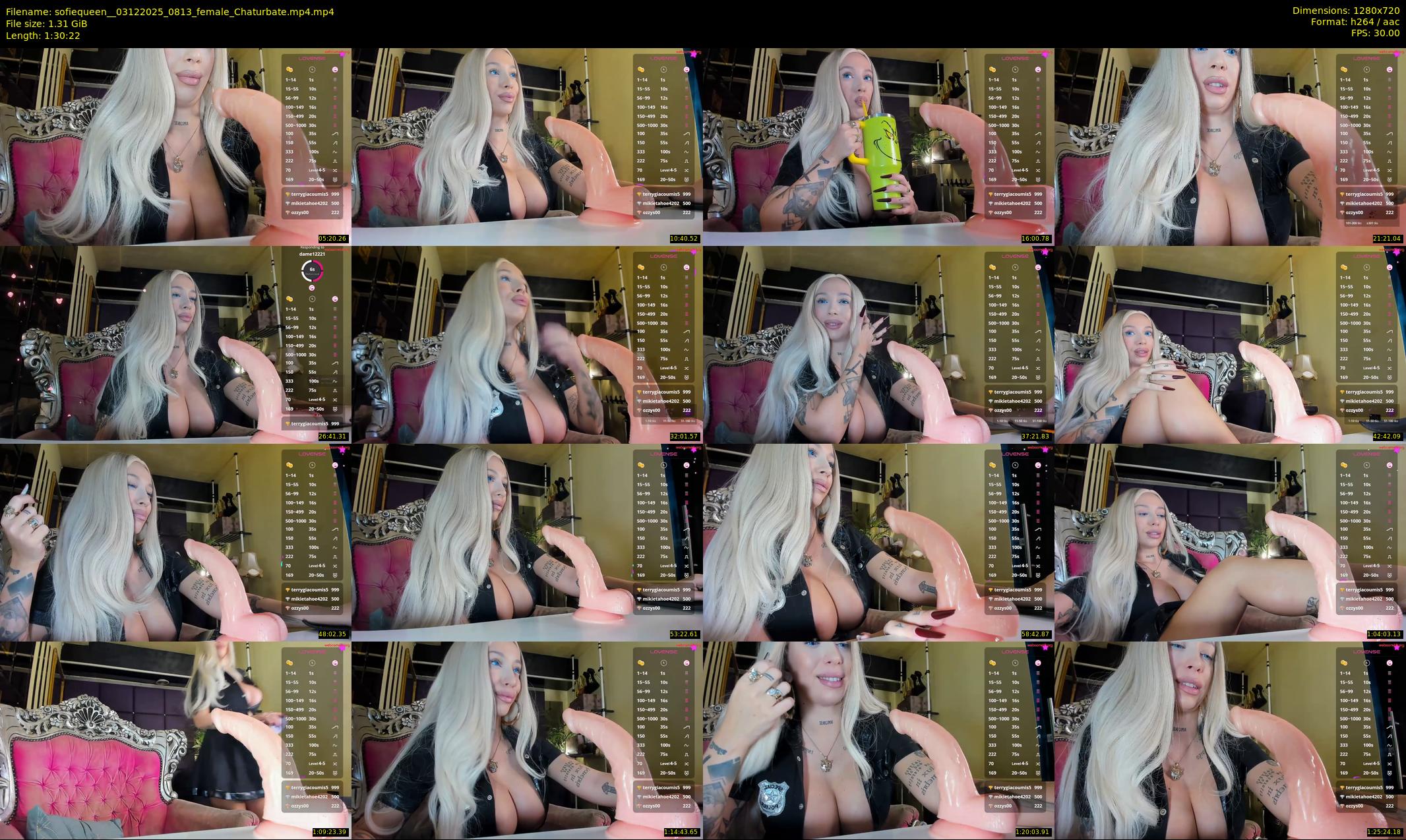 sofiequeen_ — 91 minute Chaturbate female cam show recording, 720p, Dec 3, 2025