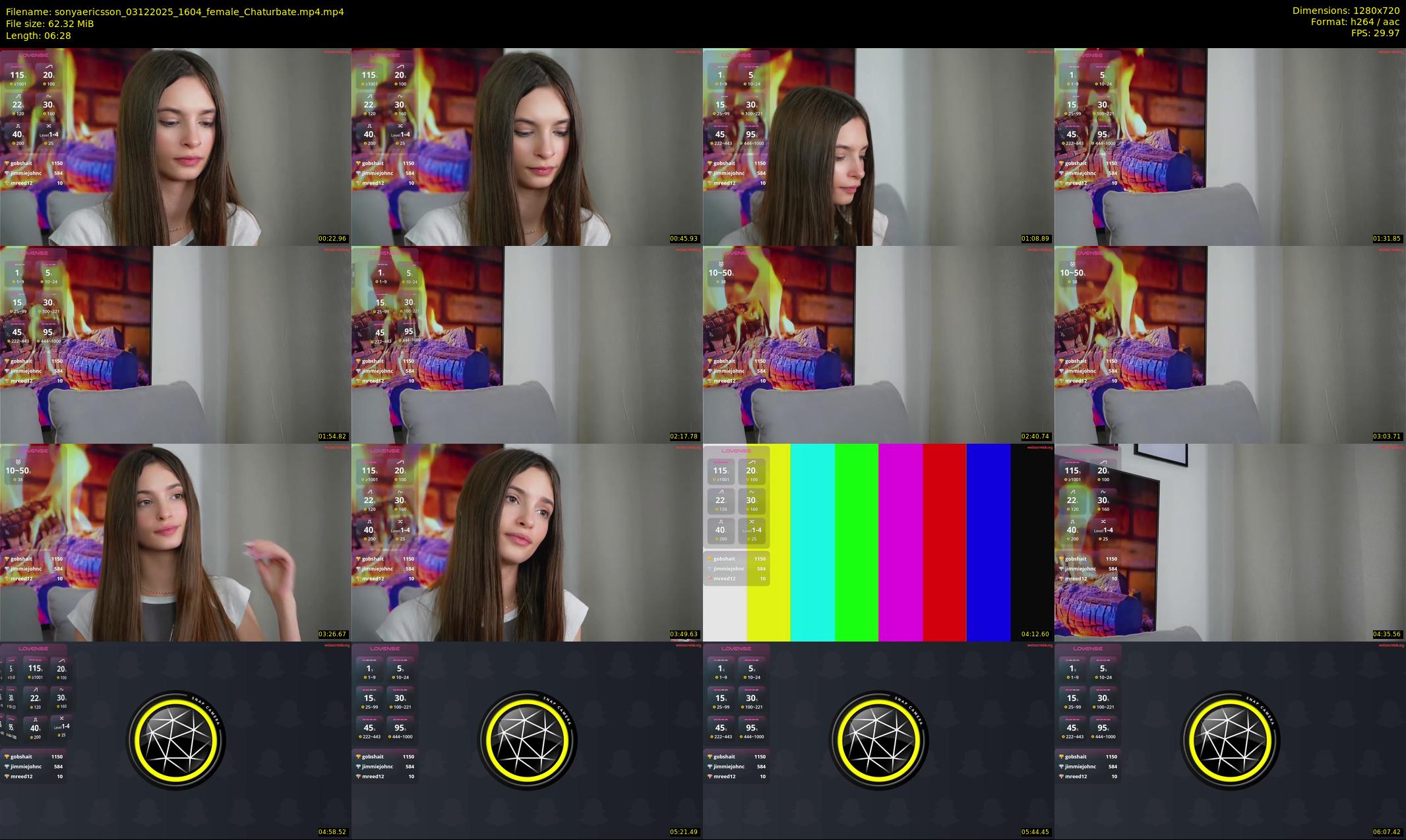 sonyaericsson — 7 minute Chaturbate female cam show recording, 720p, Dec 3, 2025