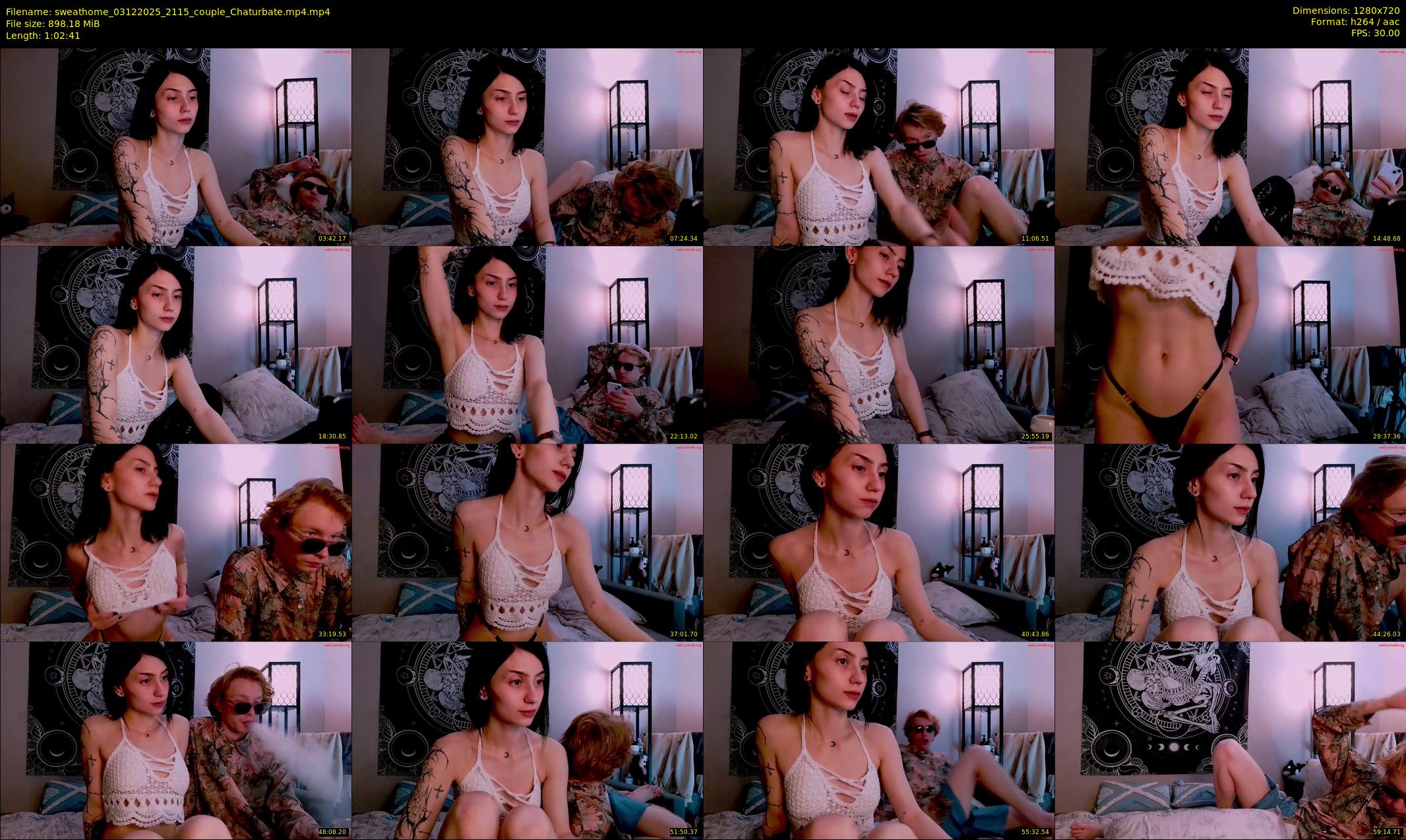 sweathome — 63 minute Chaturbate couple cam show recording, 720p, Dec 3, 2025