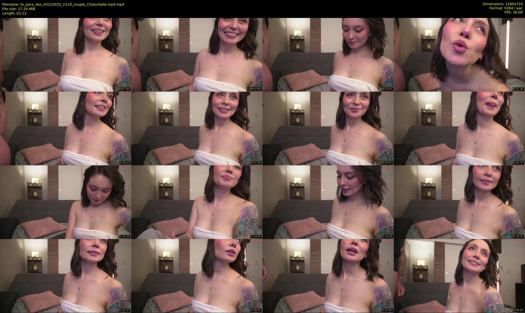 te_para_dos — 3 minute Chaturbate couple cam show recording, 720p, Dec 3, 2025