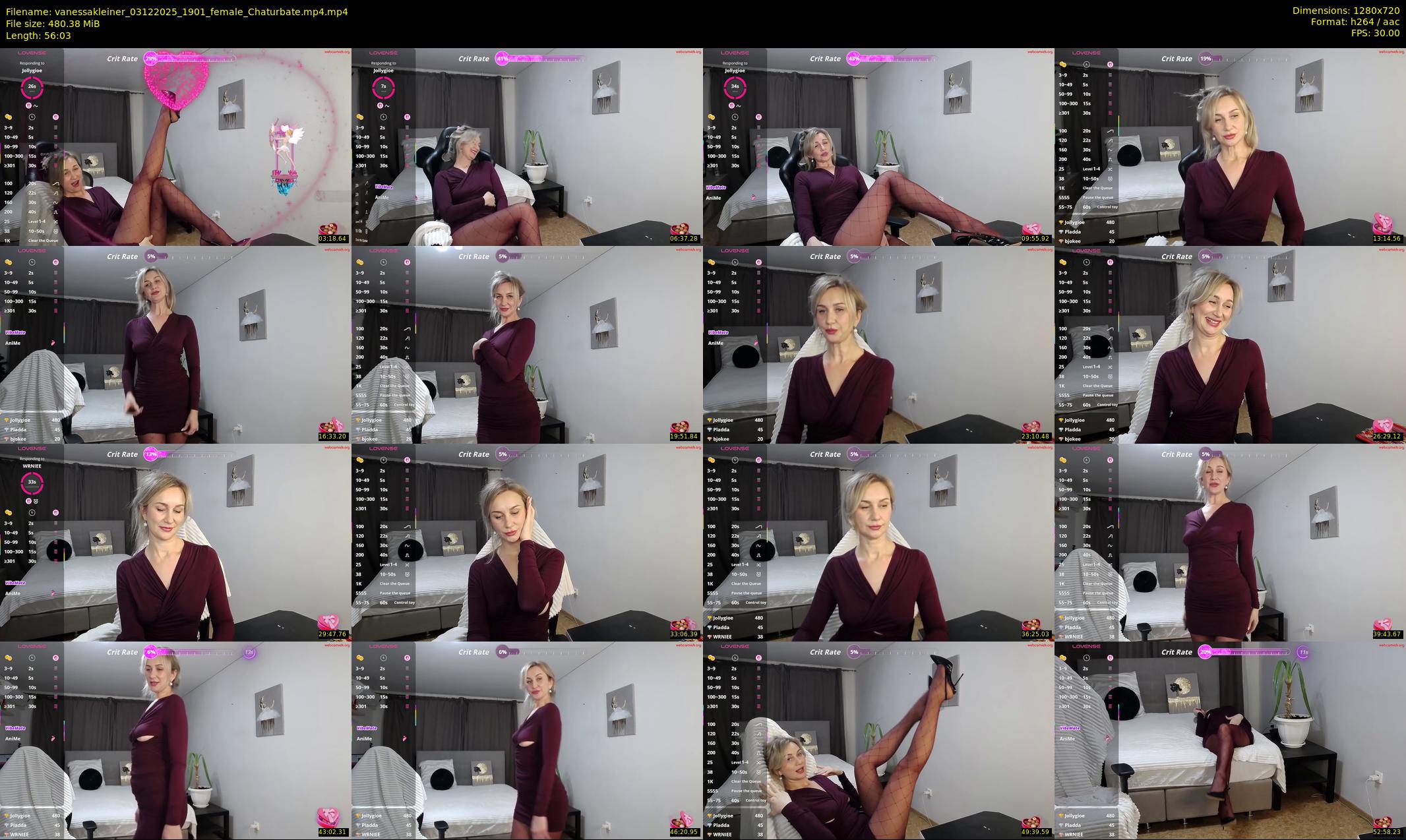 vanessakleiner — 57 minute Chaturbate female cam show recording, 720p, Dec 3, 2025