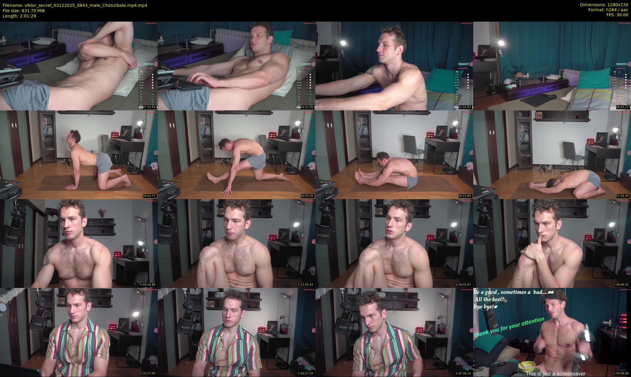 viktor_secret — 122 minute Chaturbate male cam show recording, 720p, Dec 3, 2025