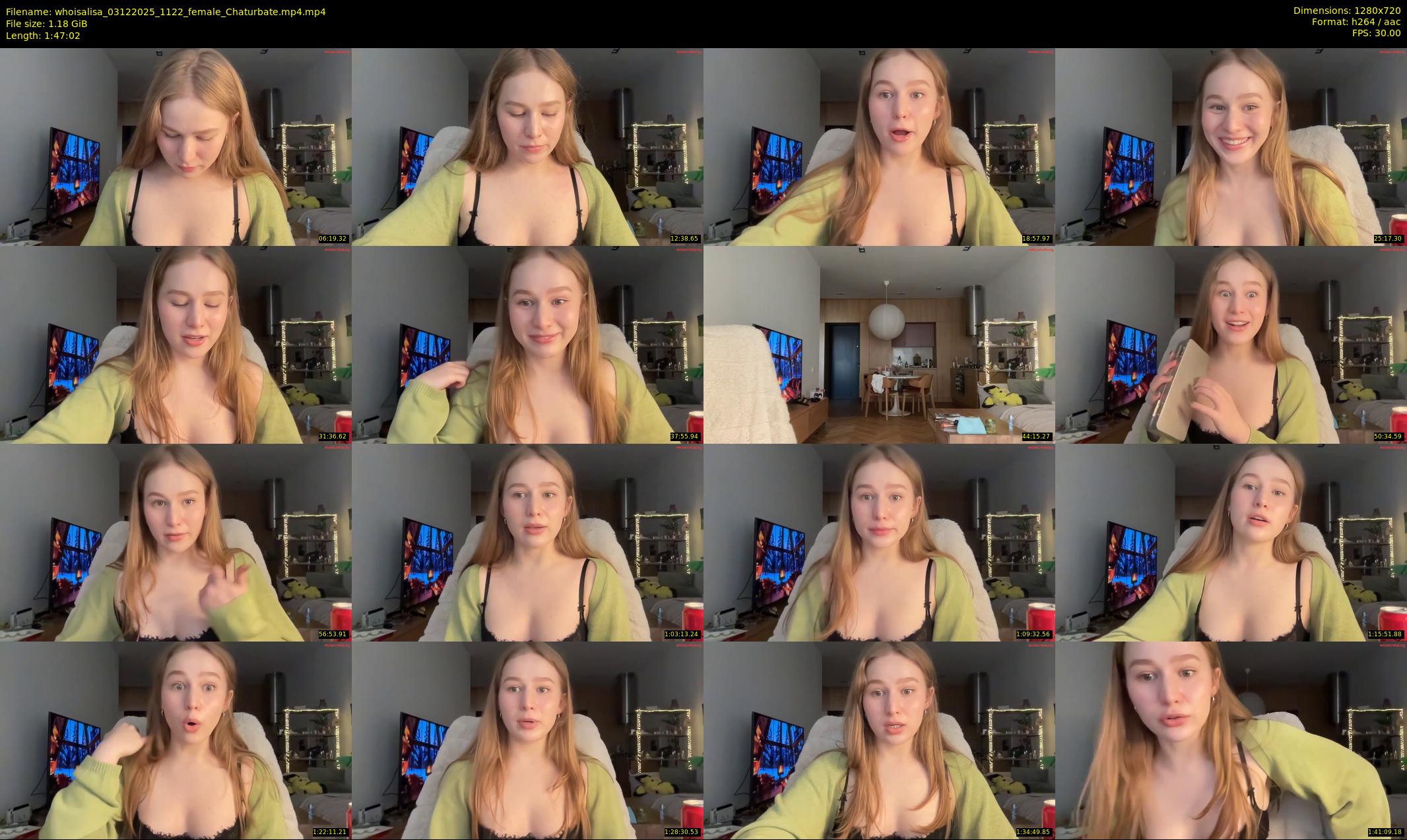 whoisalisa — 108 minute Chaturbate female cam show recording, 720p, Dec 3, 2025