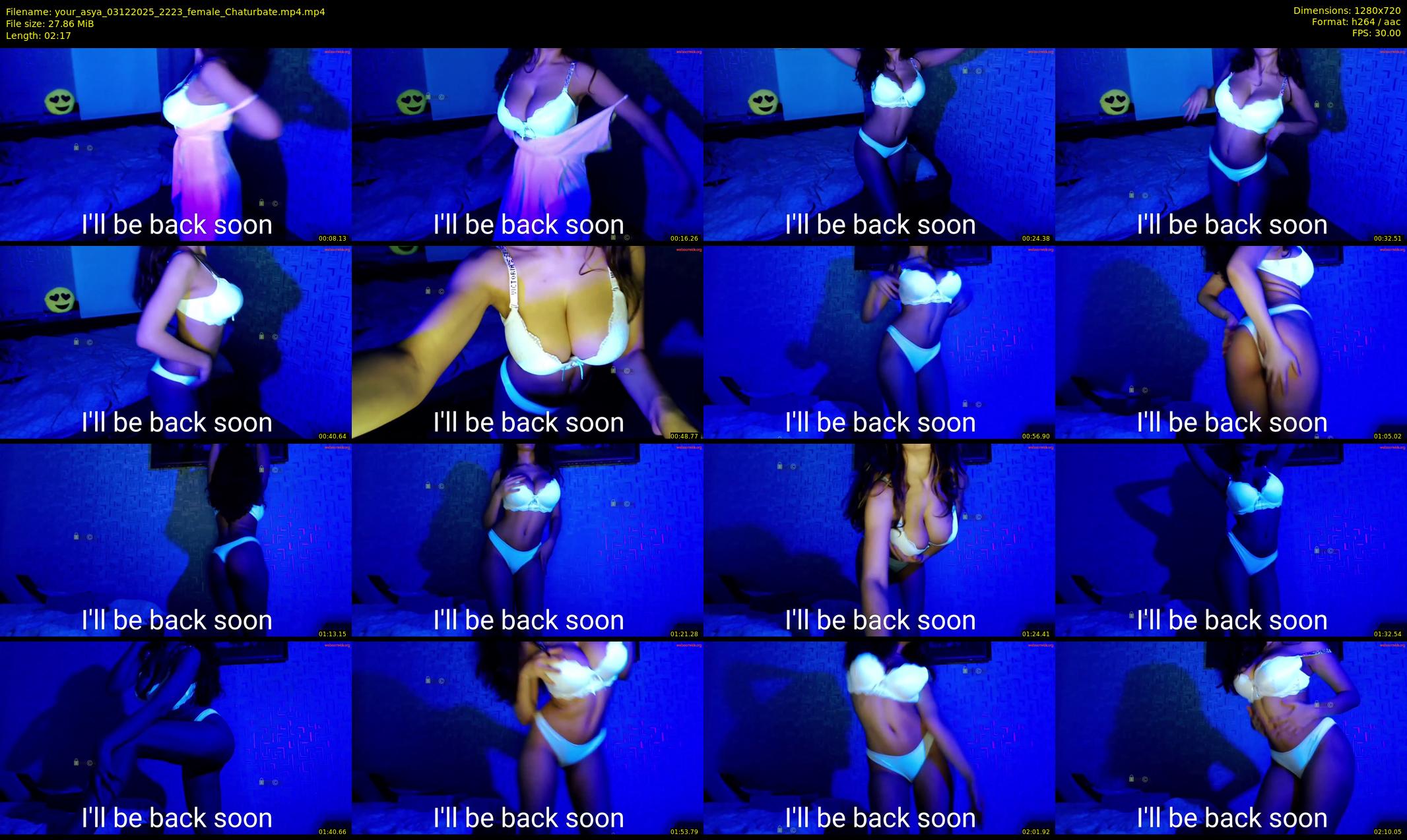 your_asya — 3 minute Chaturbate female cam show recording, 720p, Dec 3, 2025