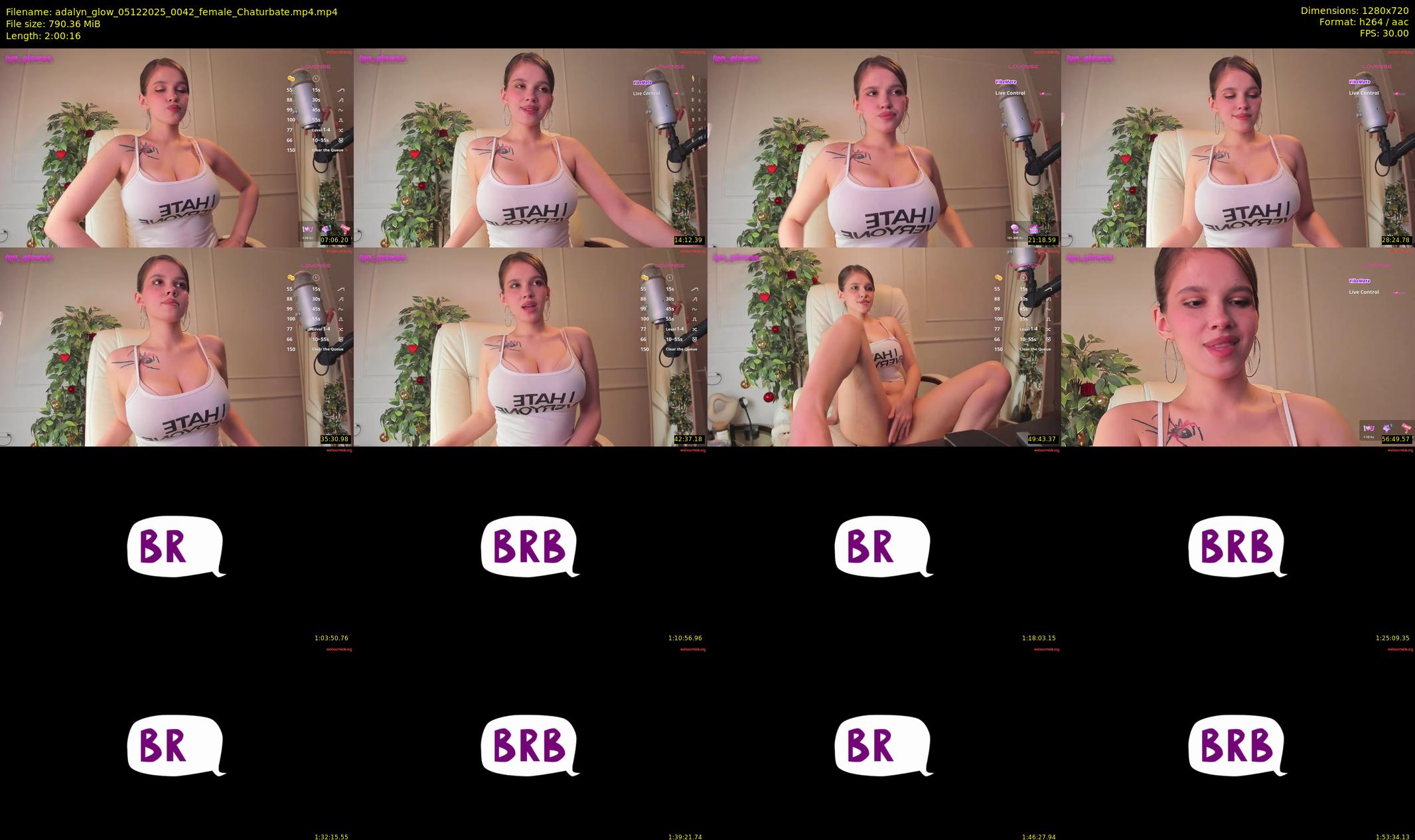adalyn_glow — 121 minute Chaturbate female cam show recording, 720p, Dec 5, 2025