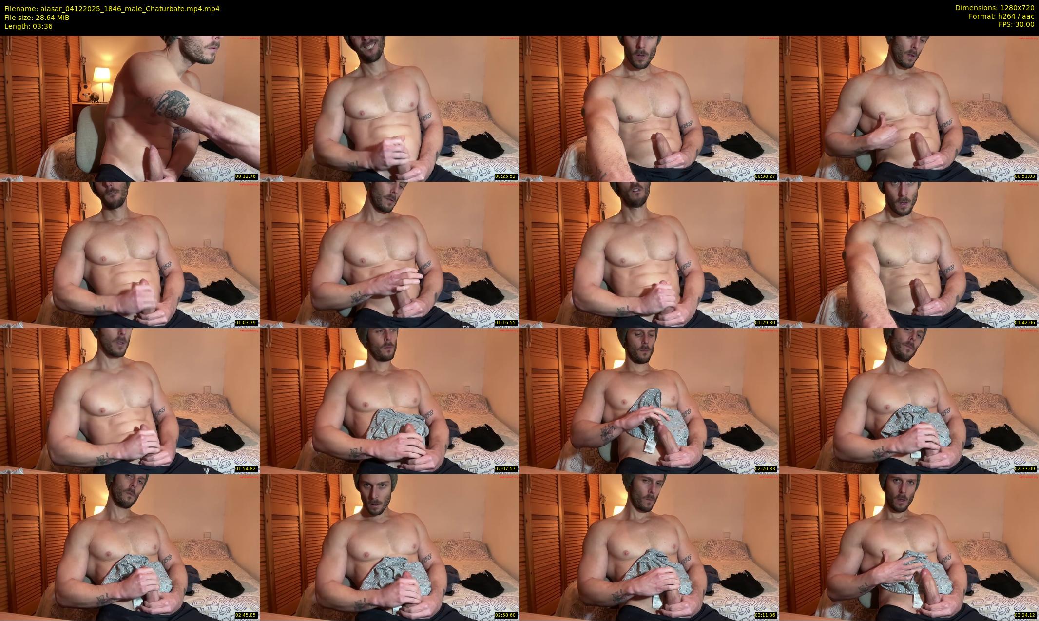 aiasar — 4 minute Chaturbate male cam show recording, 720p, Dec 4, 2025