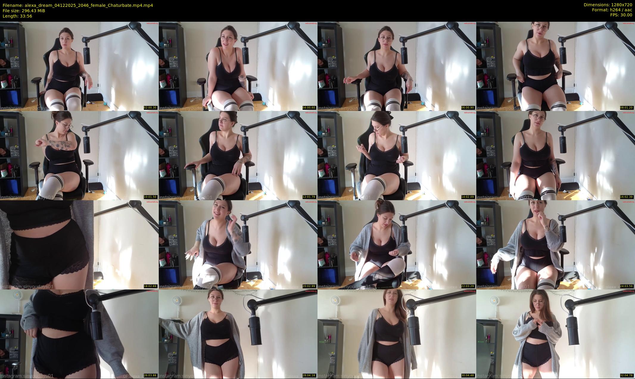 alexa_dream — 34 minute Chaturbate female cam show recording, 720p, Dec 4, 2025