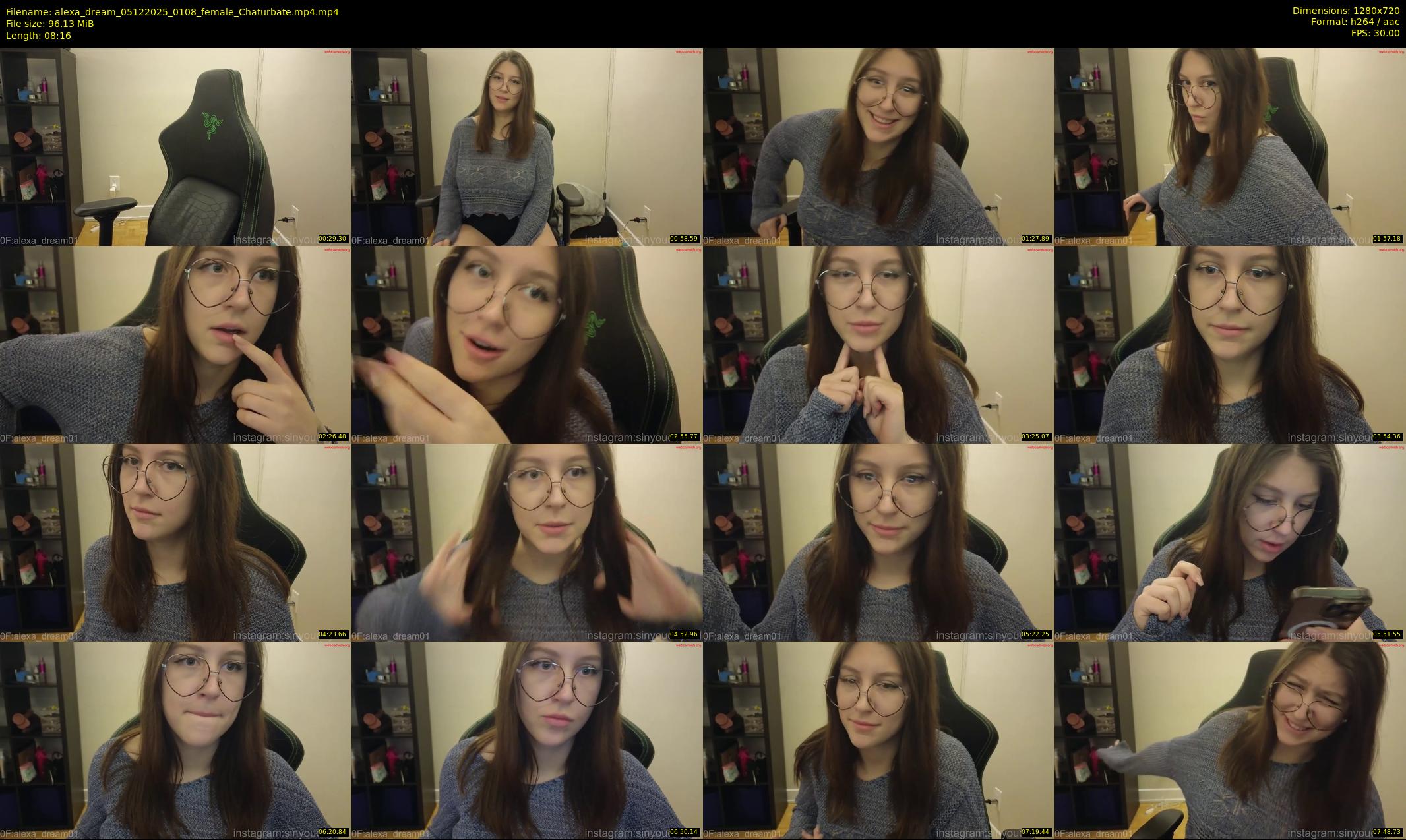 alexa_dream — 9 minute Chaturbate female cam show recording, 720p, Dec 5, 2025