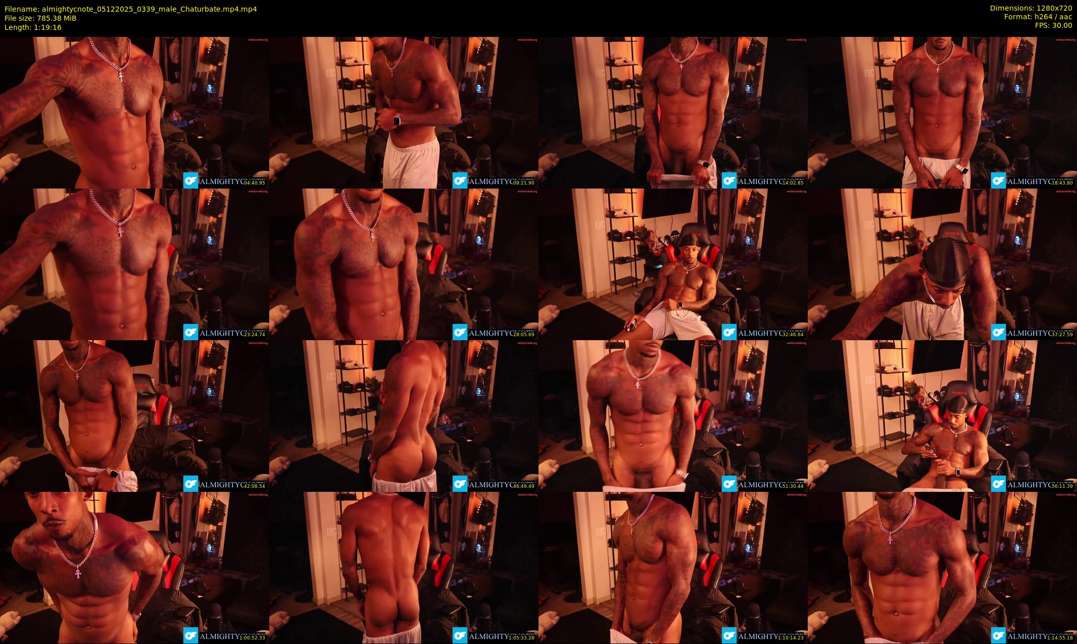 almightycnote — 80 minute Chaturbate male cam show recording, 720p, Dec 5, 2025