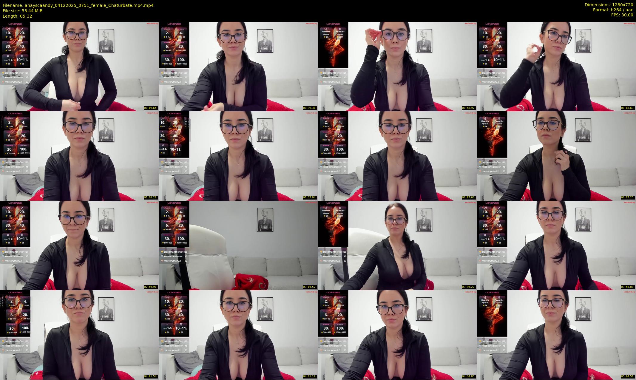 anayscaandy — 6 minute Chaturbate female cam show recording, 720p, Dec 4, 2025