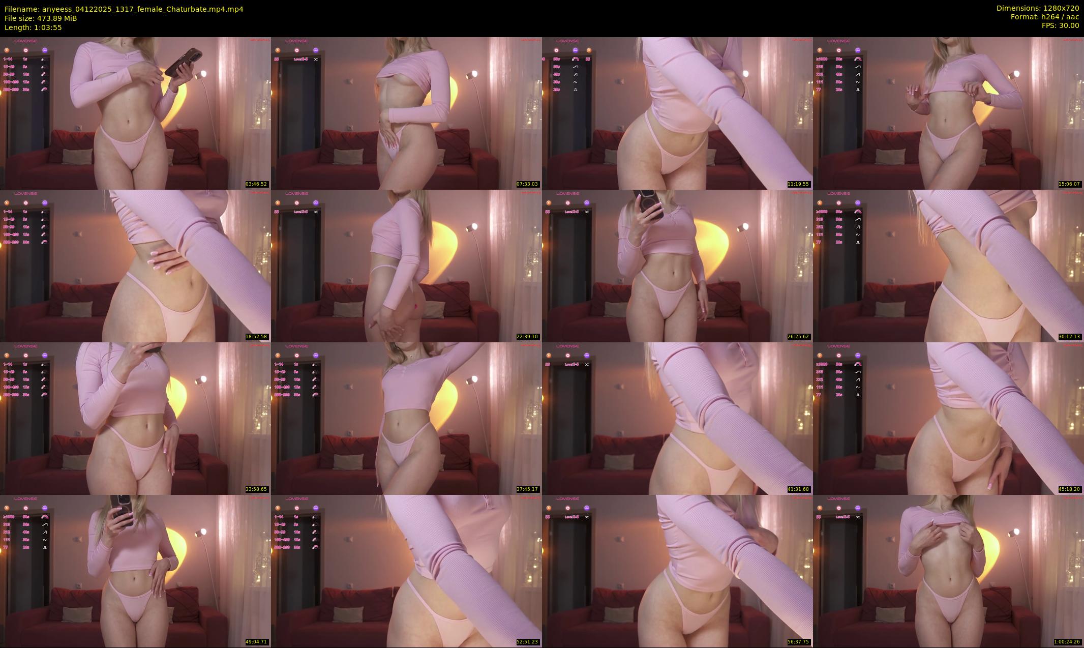 anyeess — 64 minute Chaturbate female cam show recording, 720p, Dec 4, 2025
