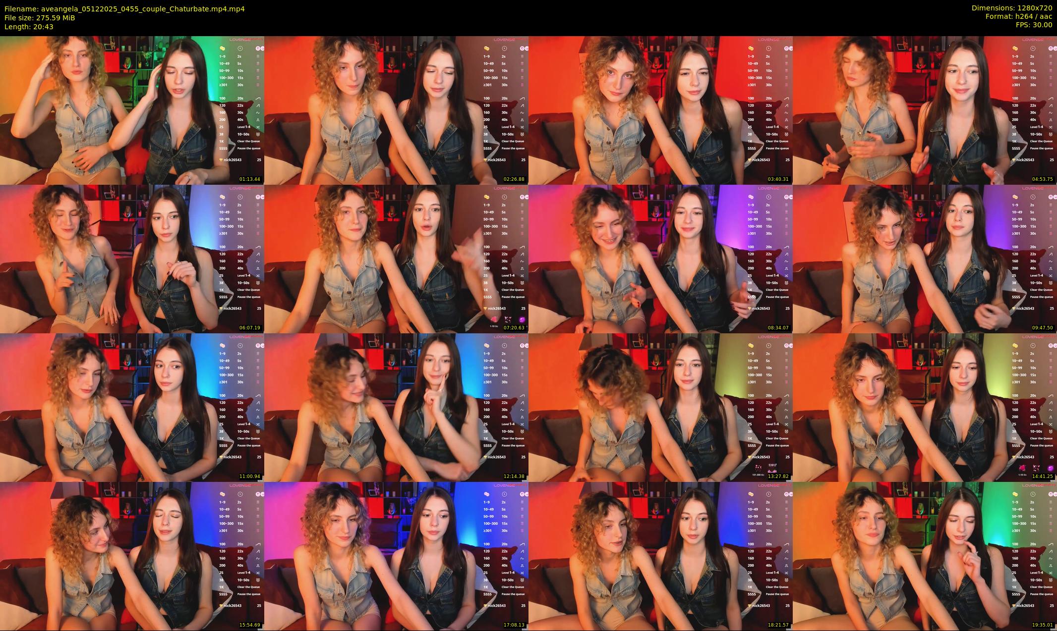 aveangela — 21 minute Chaturbate couple cam show recording, 720p, Dec 5, 2025