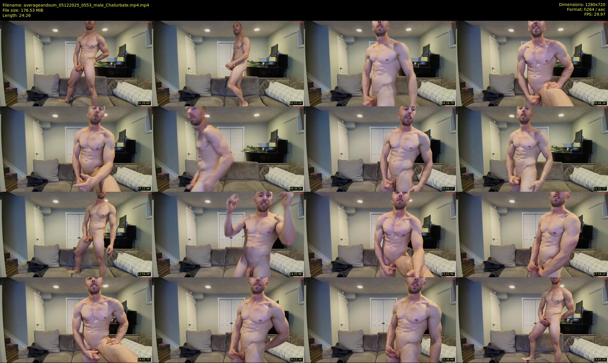 averageandsum — 25 minute Chaturbate male cam show recording, 720p, Dec 5, 2025