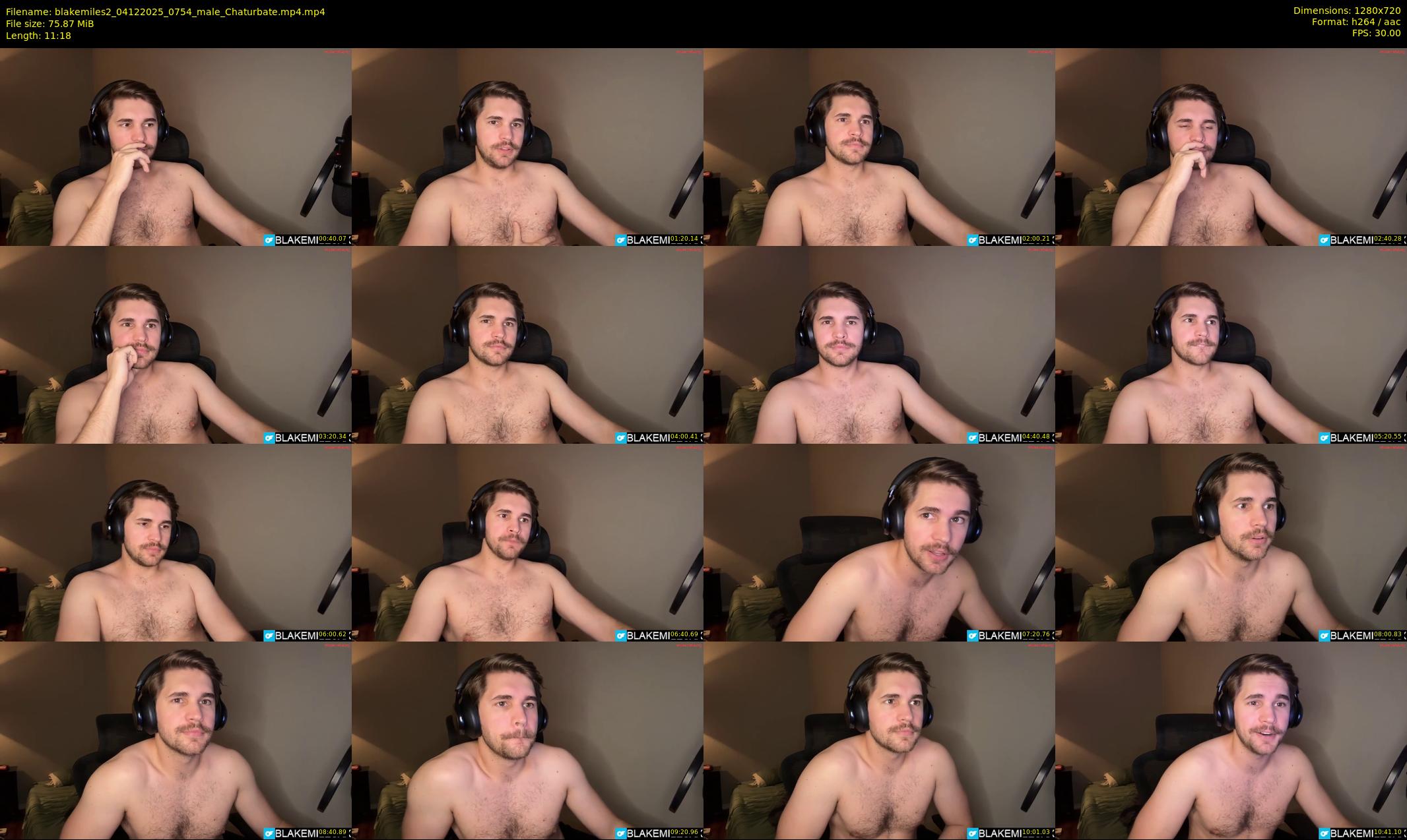 blakemiles2 — 12 minute Chaturbate male cam show recording, 720p, Dec 4, 2025