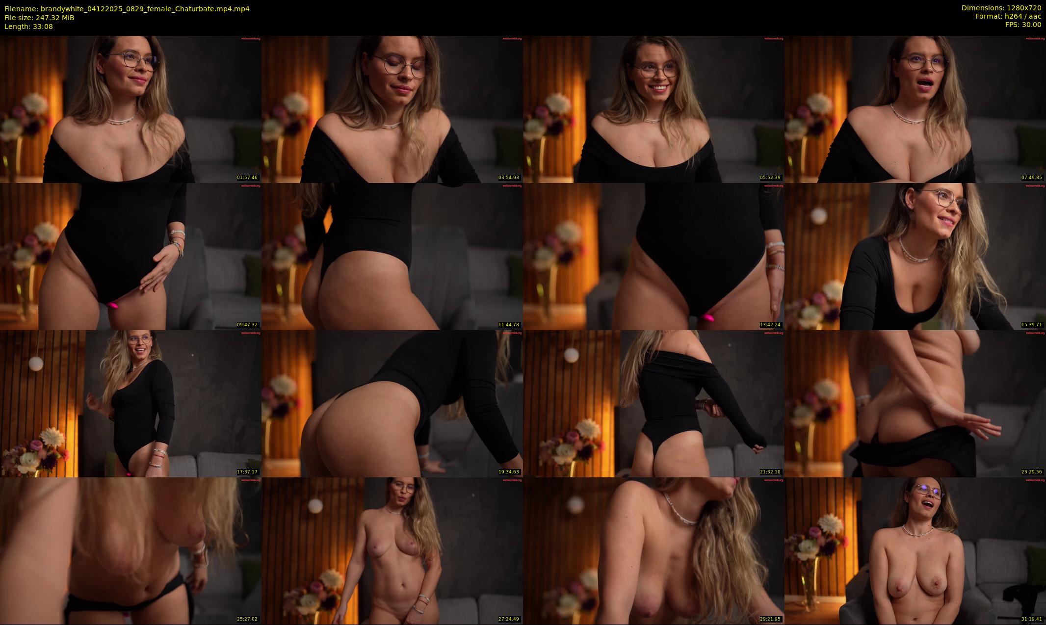 brandywhite — 34 minute Chaturbate female cam show recording, 720p, Dec 4, 2025
