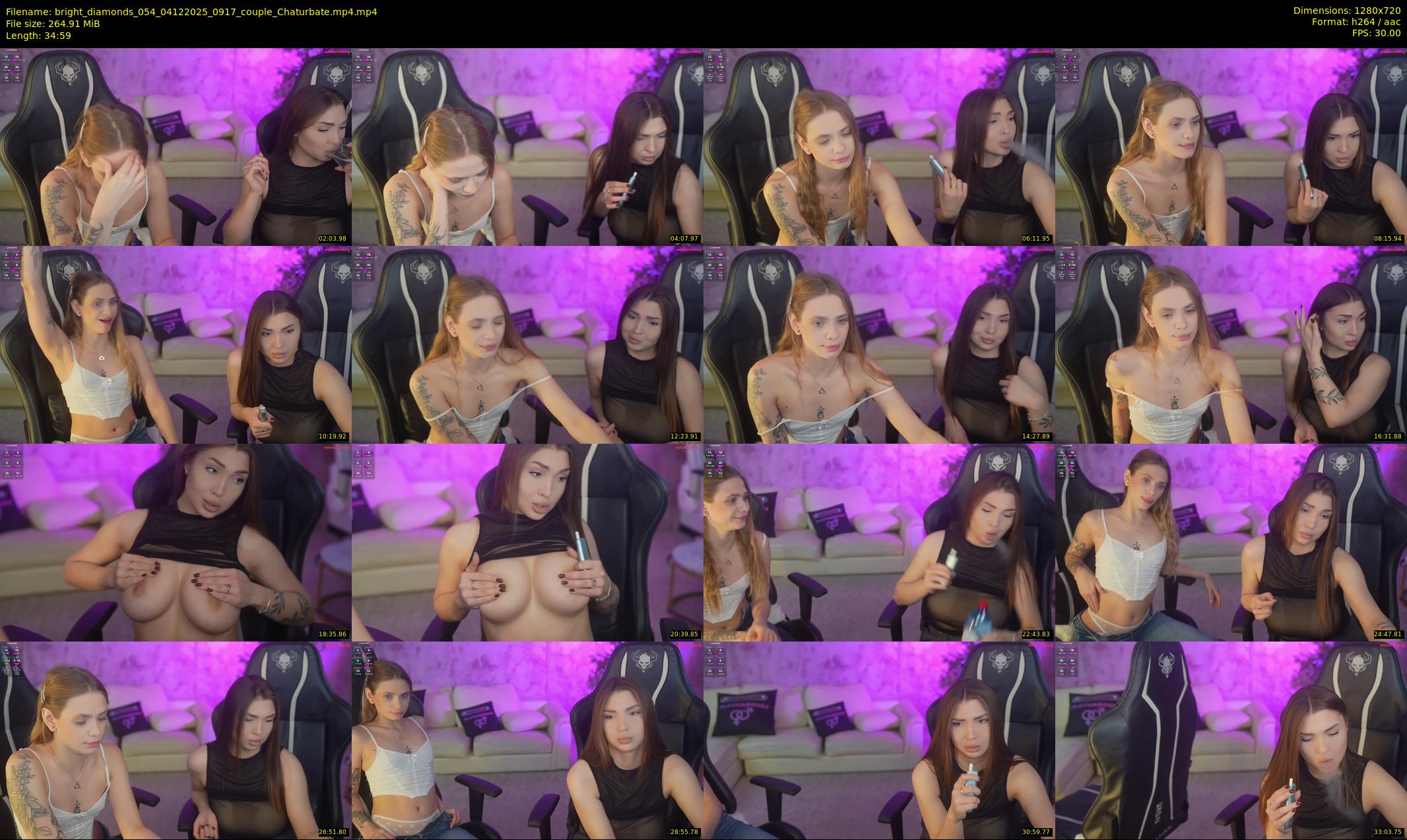 bright_diamonds_054 — 35 minute Chaturbate couple cam show recording, 720p, Dec 4, 2025