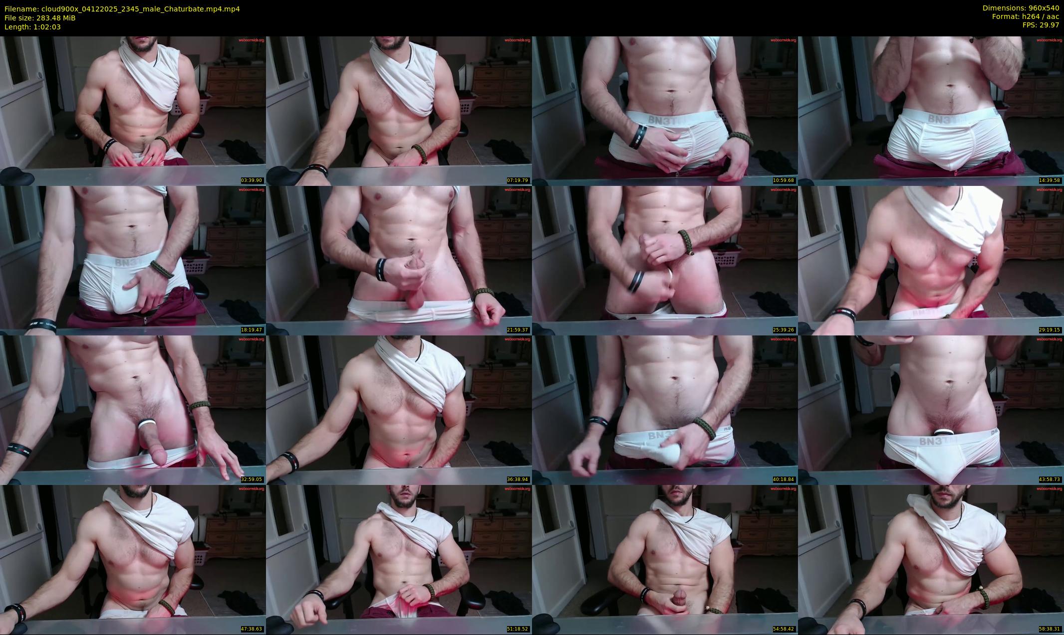 cloud900x — 63 minute Chaturbate male cam show recording, 480p, Dec 4, 2025