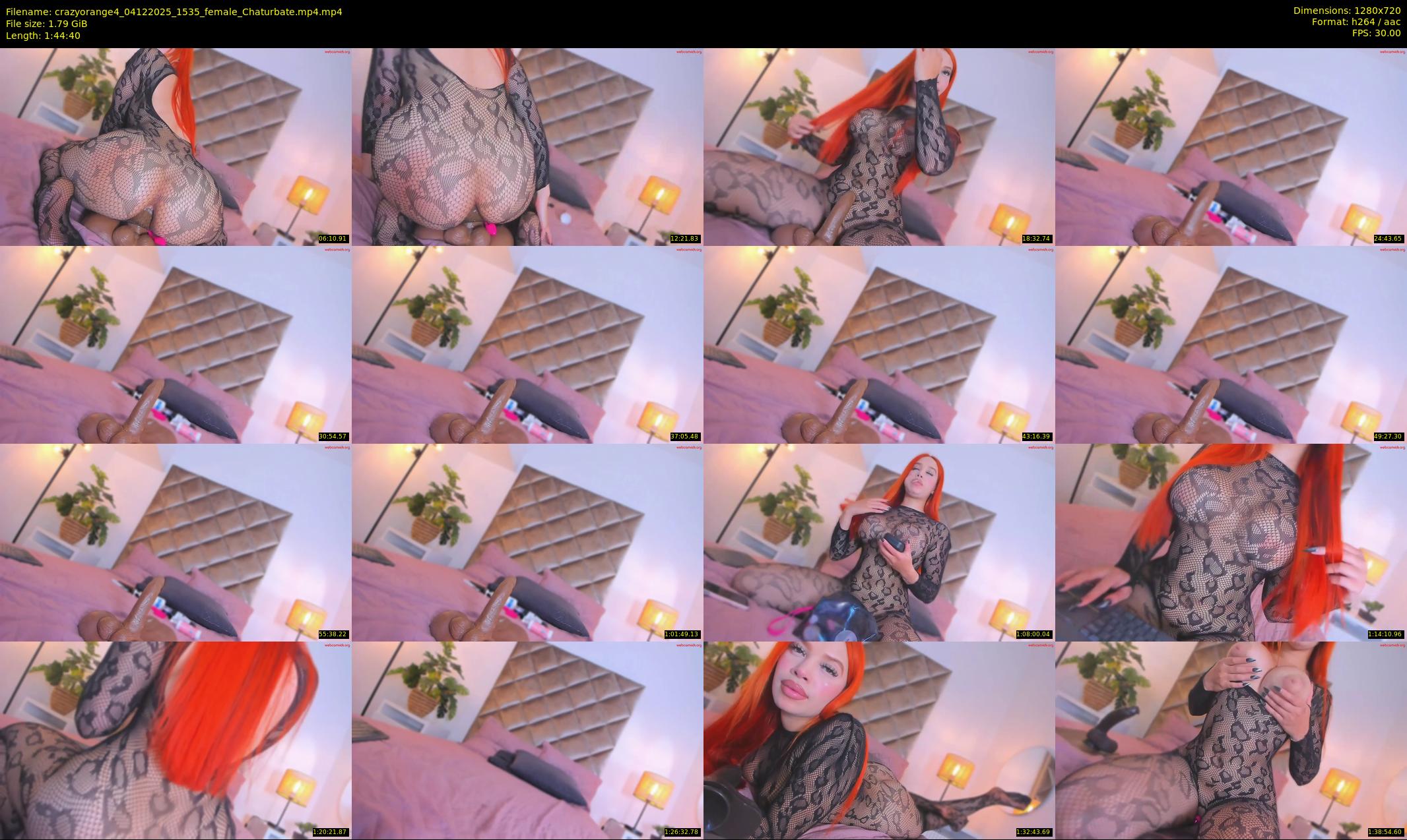 crazyorange4 — 105 minute Chaturbate female cam show recording, 720p, Dec 4, 2025